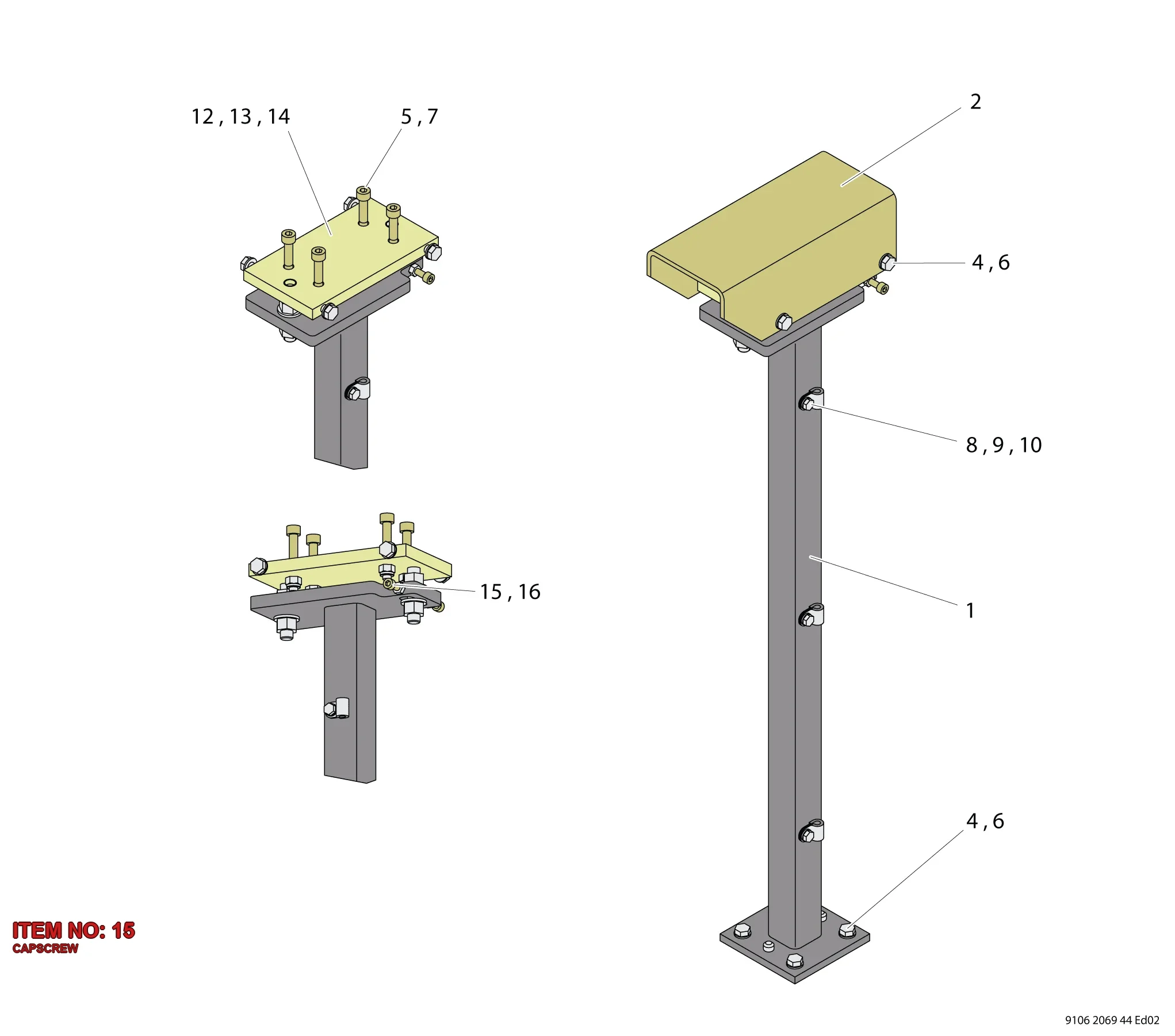 5541 0625 00 CAPSCREW - Technical Drawing