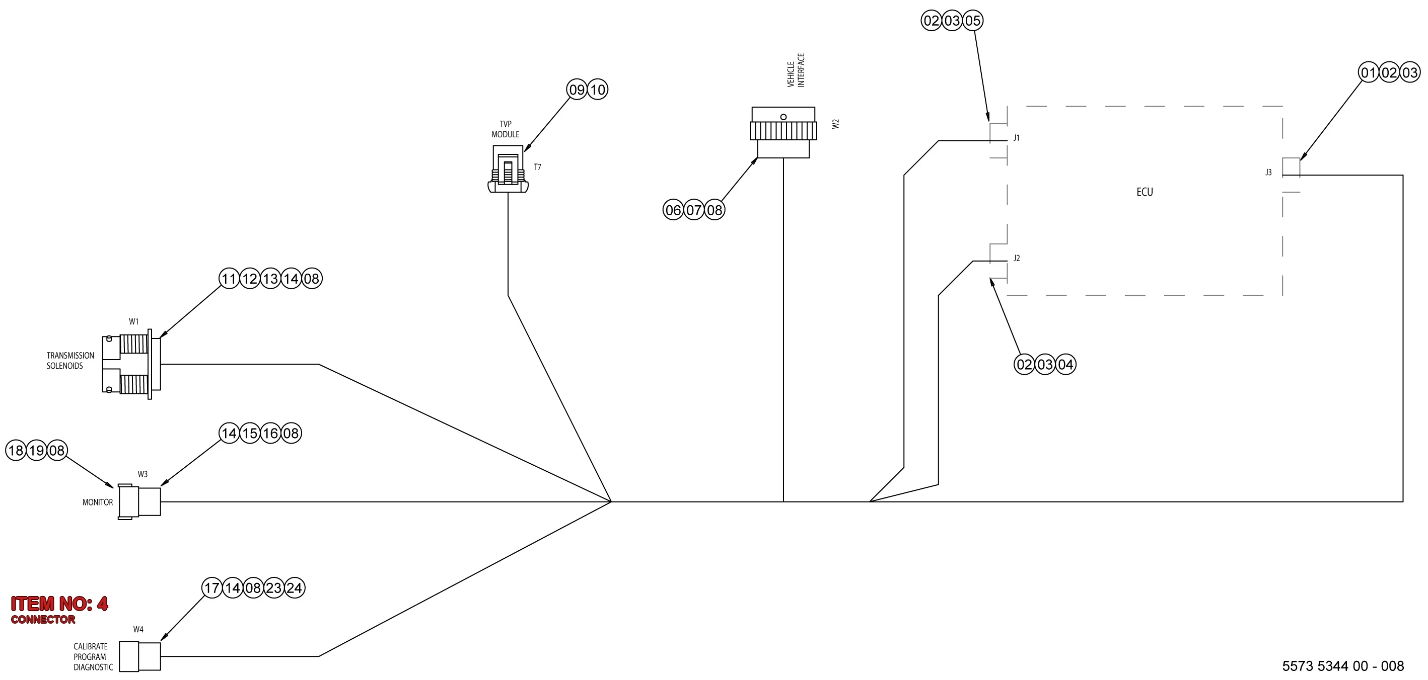 5541 0706 00 CONNECTOR - Technical Drawing