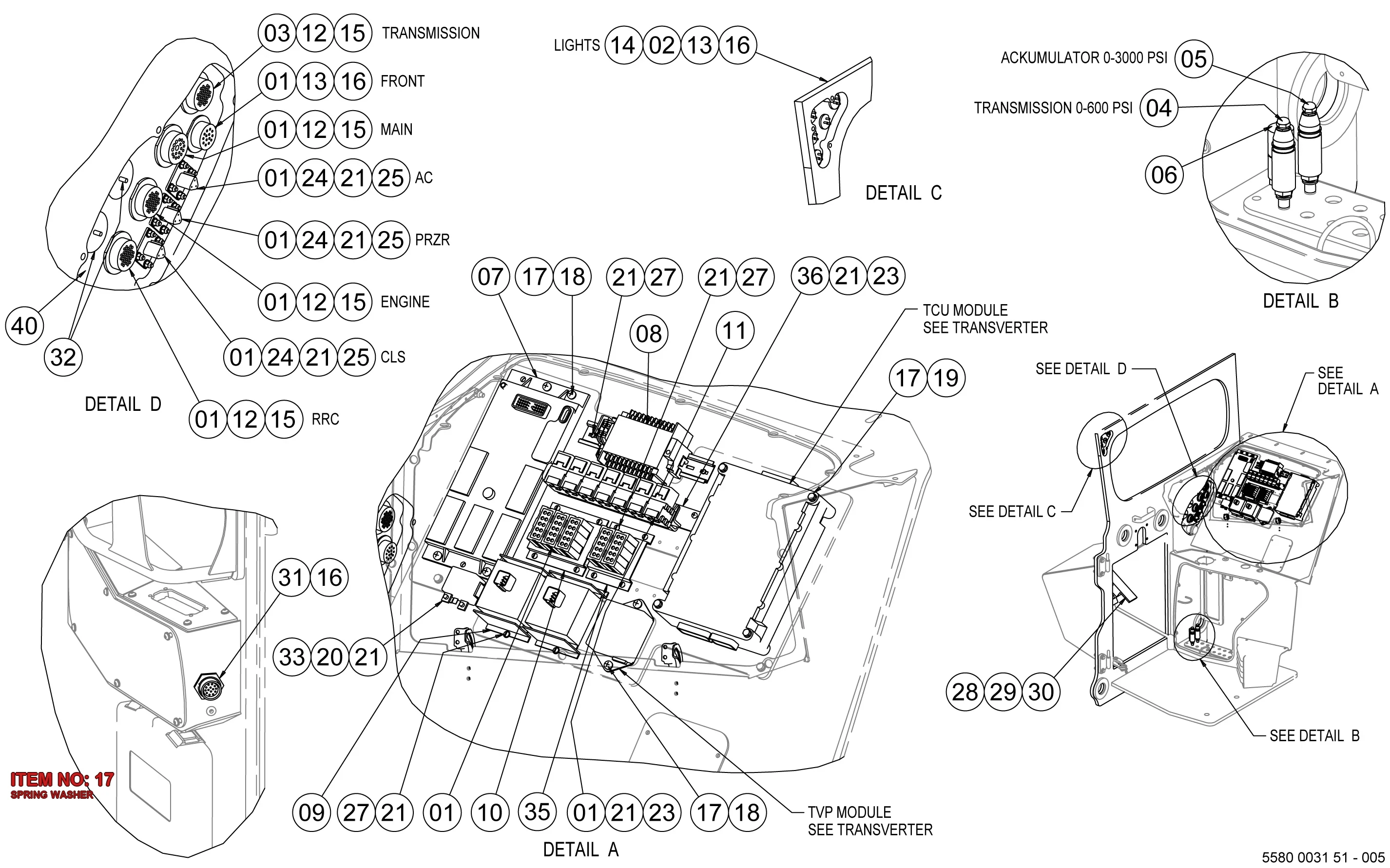 5541 0840 00 SPRING WASHER - Technical Drawing