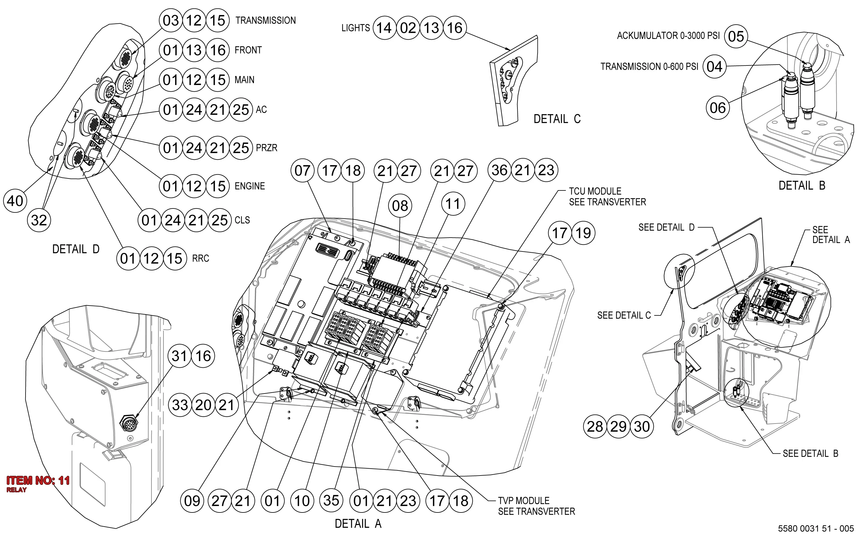 5541 0860 00 RELAY - Technical Drawing
