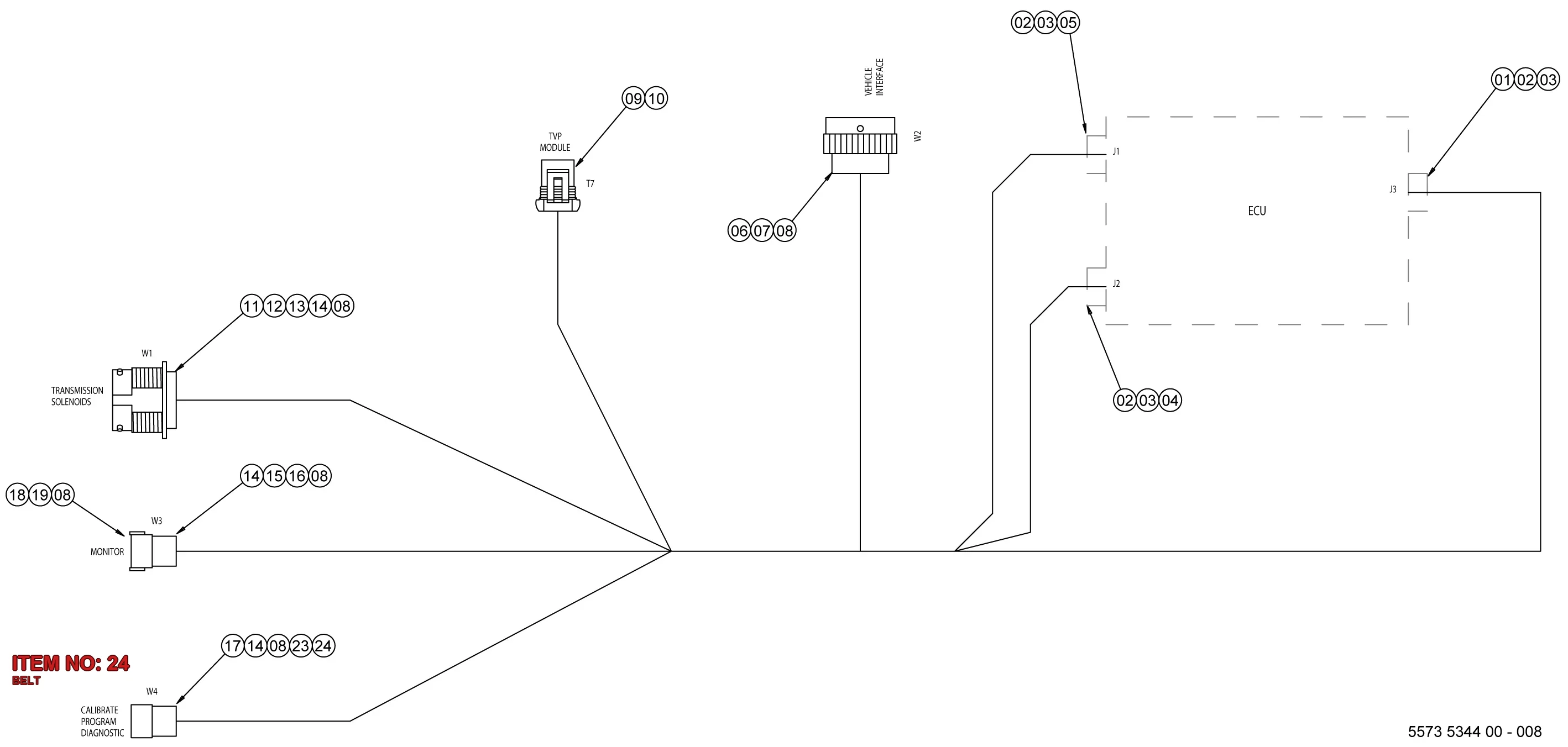 5541 0924 00 BELT - Technical Drawing