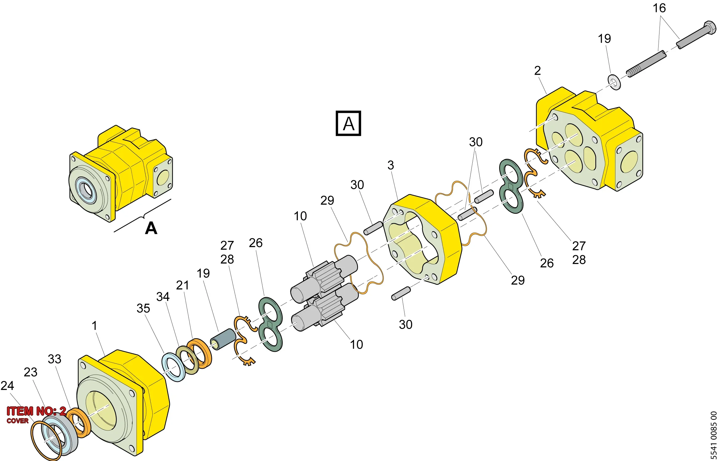 5541 1184 00 COVER - Technical Drawing