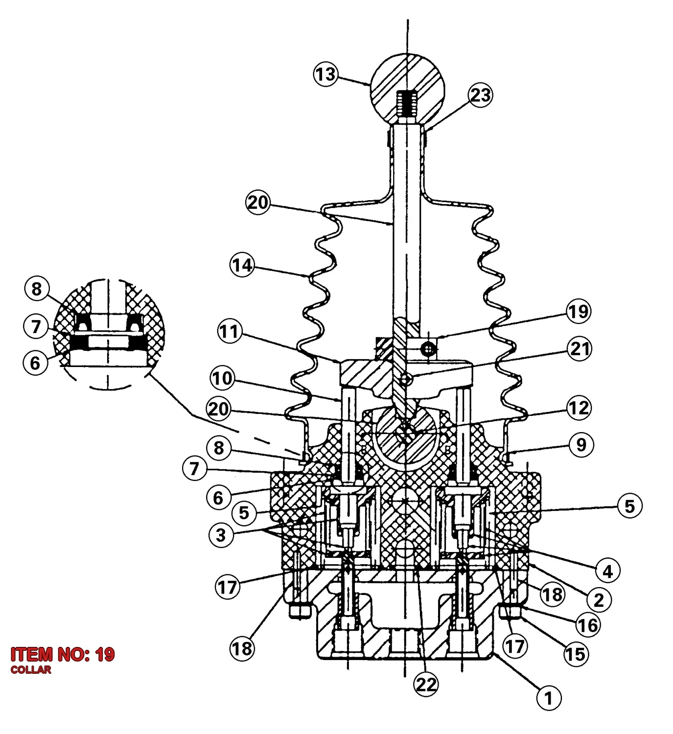 5541 1543 00 COLLAR - Technical Drawing