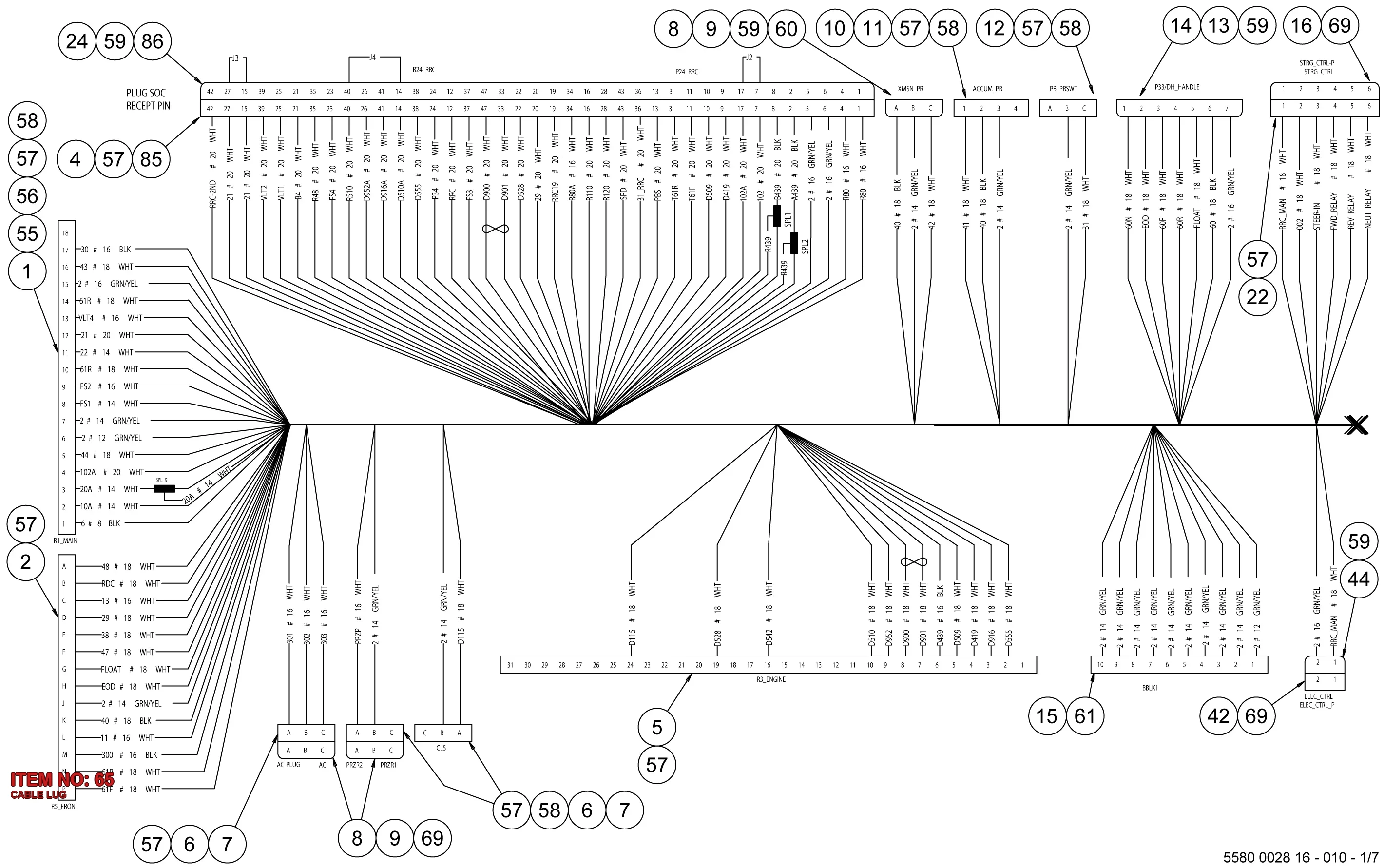 5541 3049 00 CABLE LUG - Technical Drawing