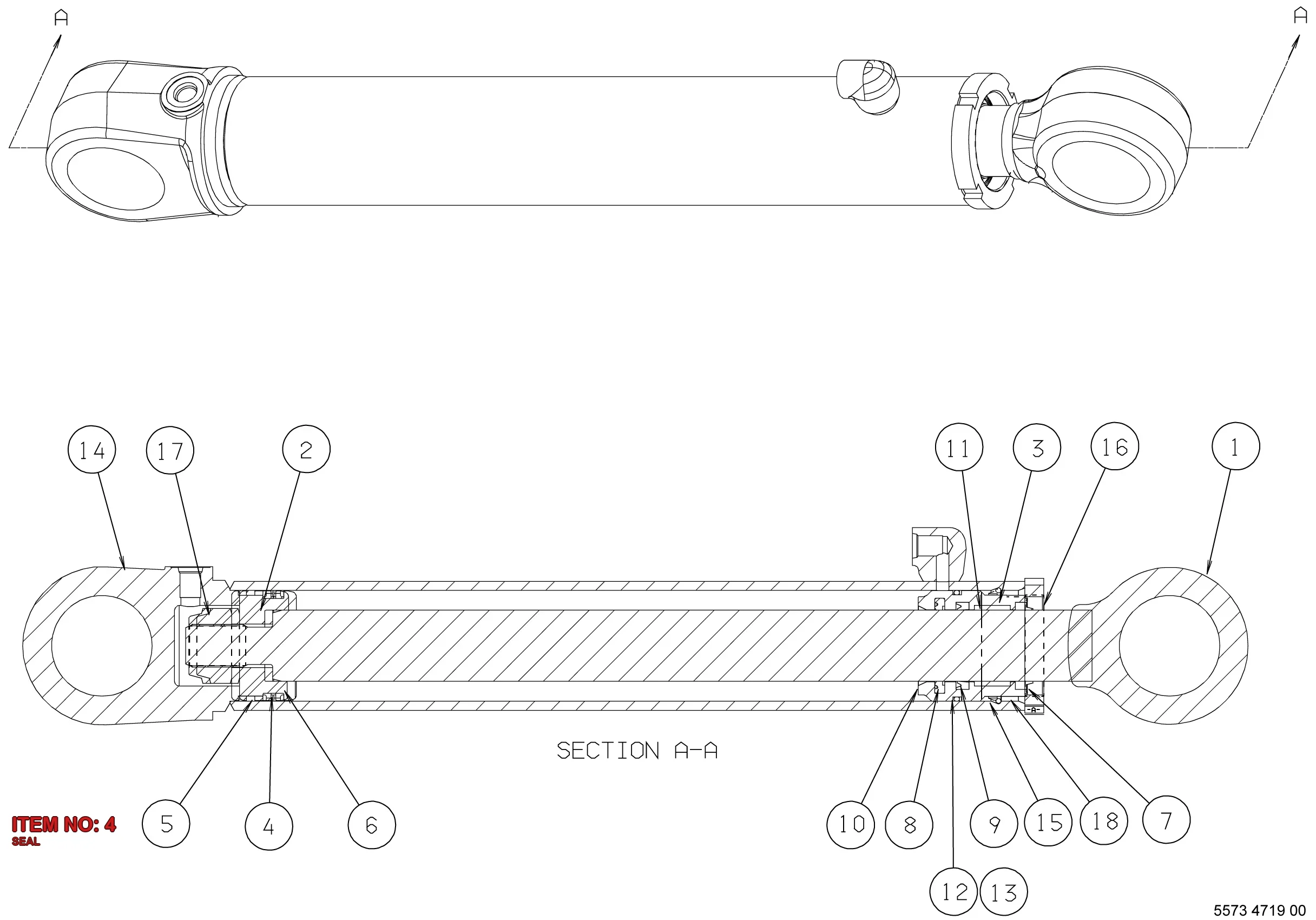 5541 3188 00 SEAL - Technical Drawing