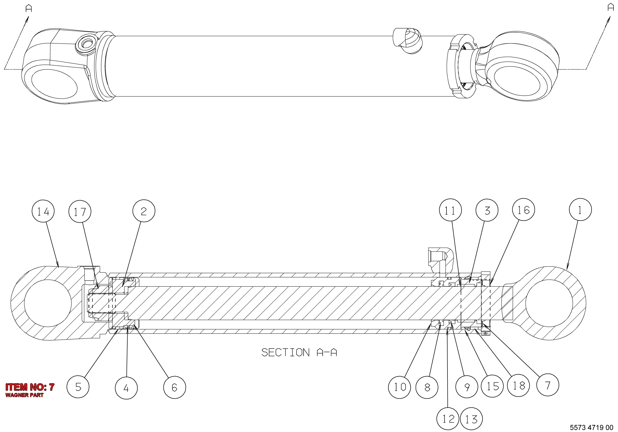 5541 3191 00 WAGNER PART - Technical Drawing