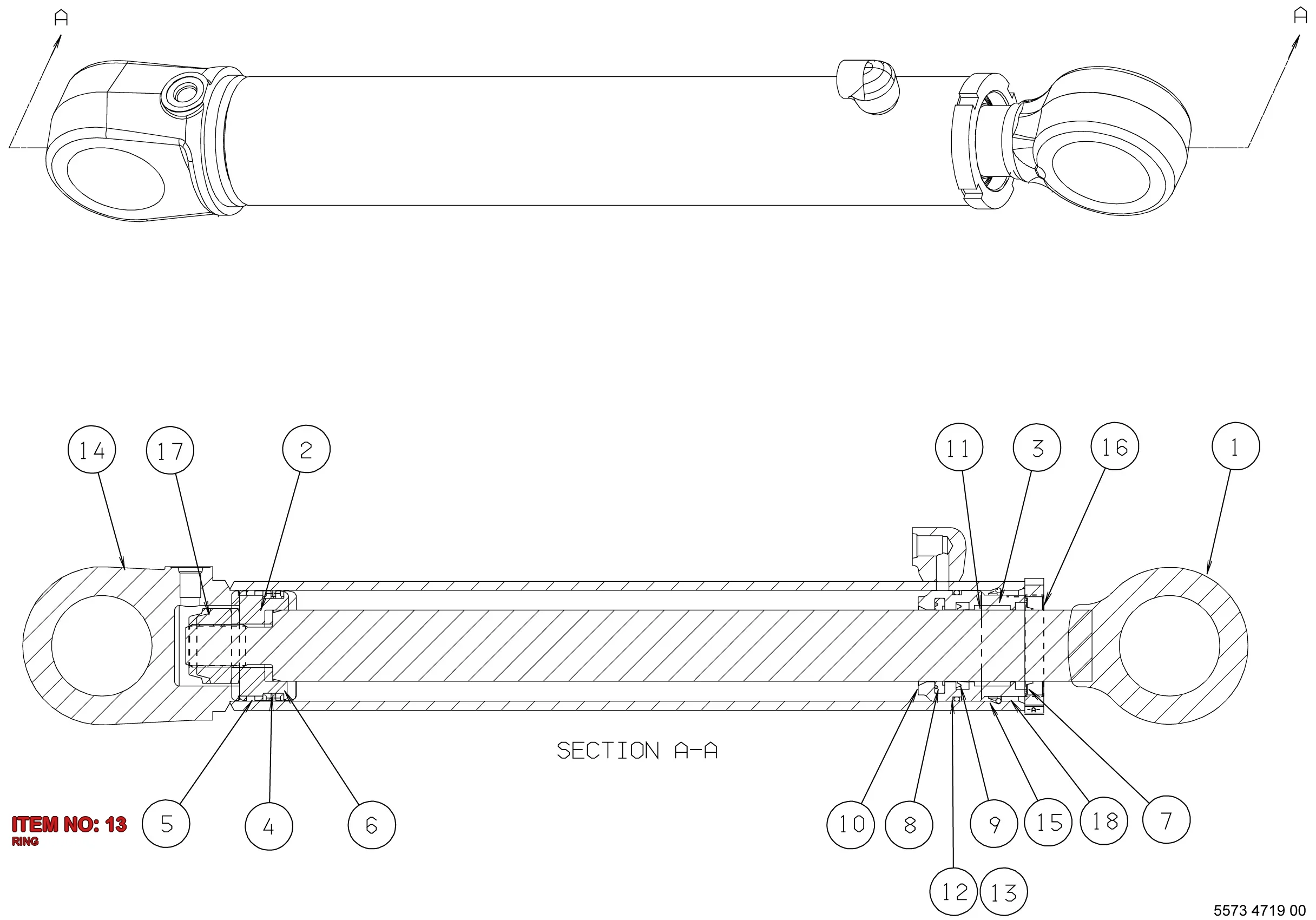 5541 3197 00 RING - Technical Drawing