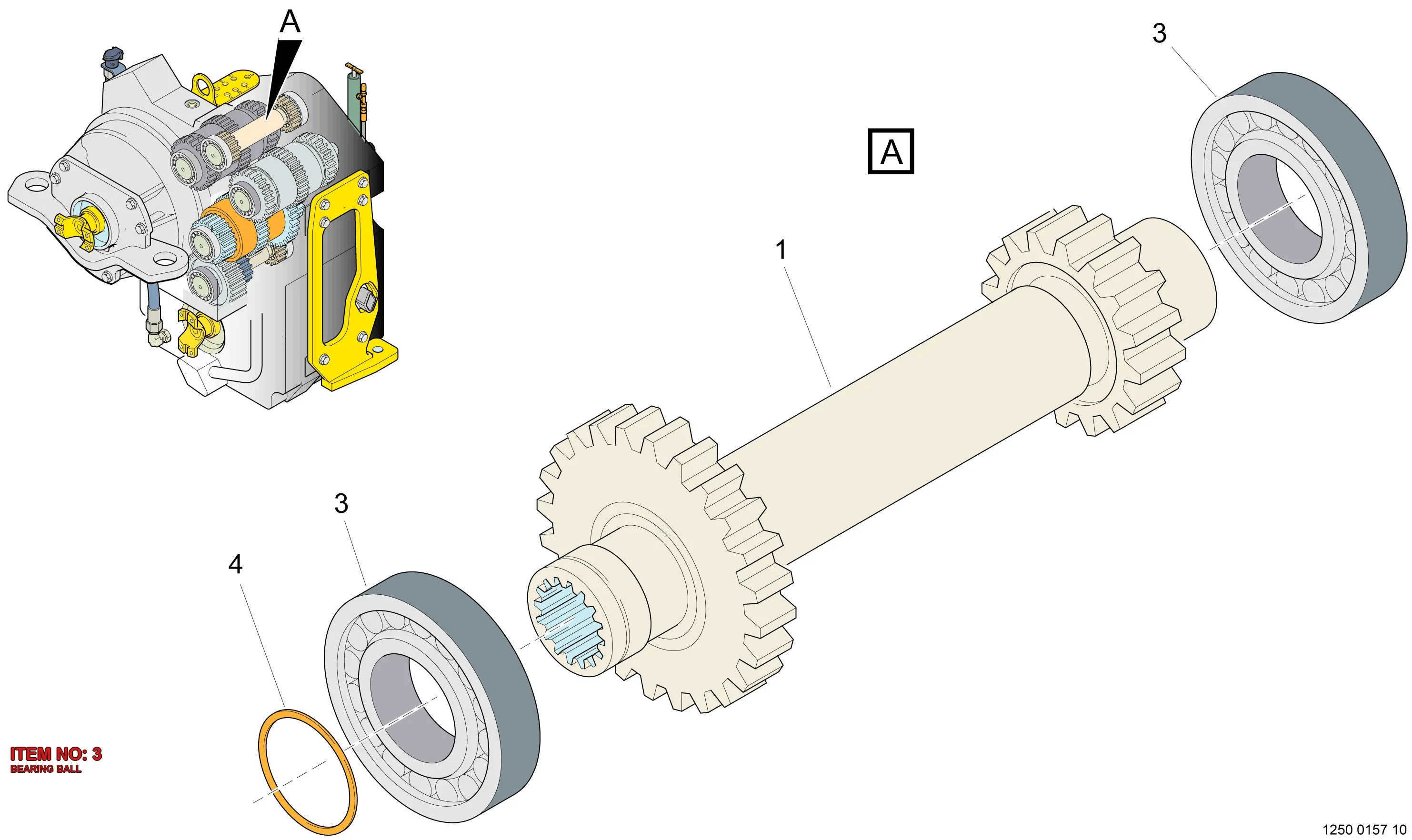 5541 3530 00 BEARING BALL - Technical Drawing