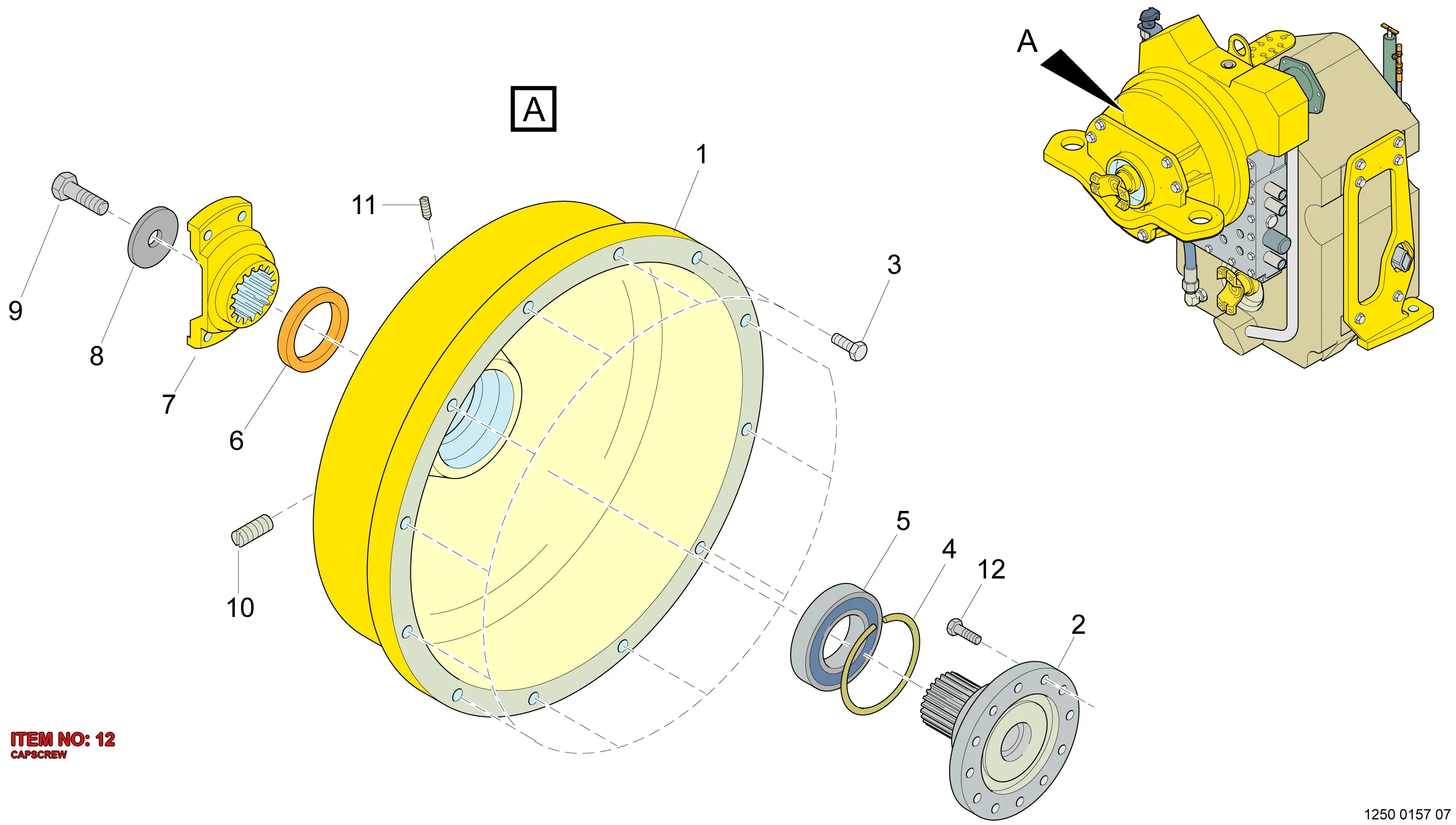 5541 3979 00 CAPSCREW - Technical Drawing