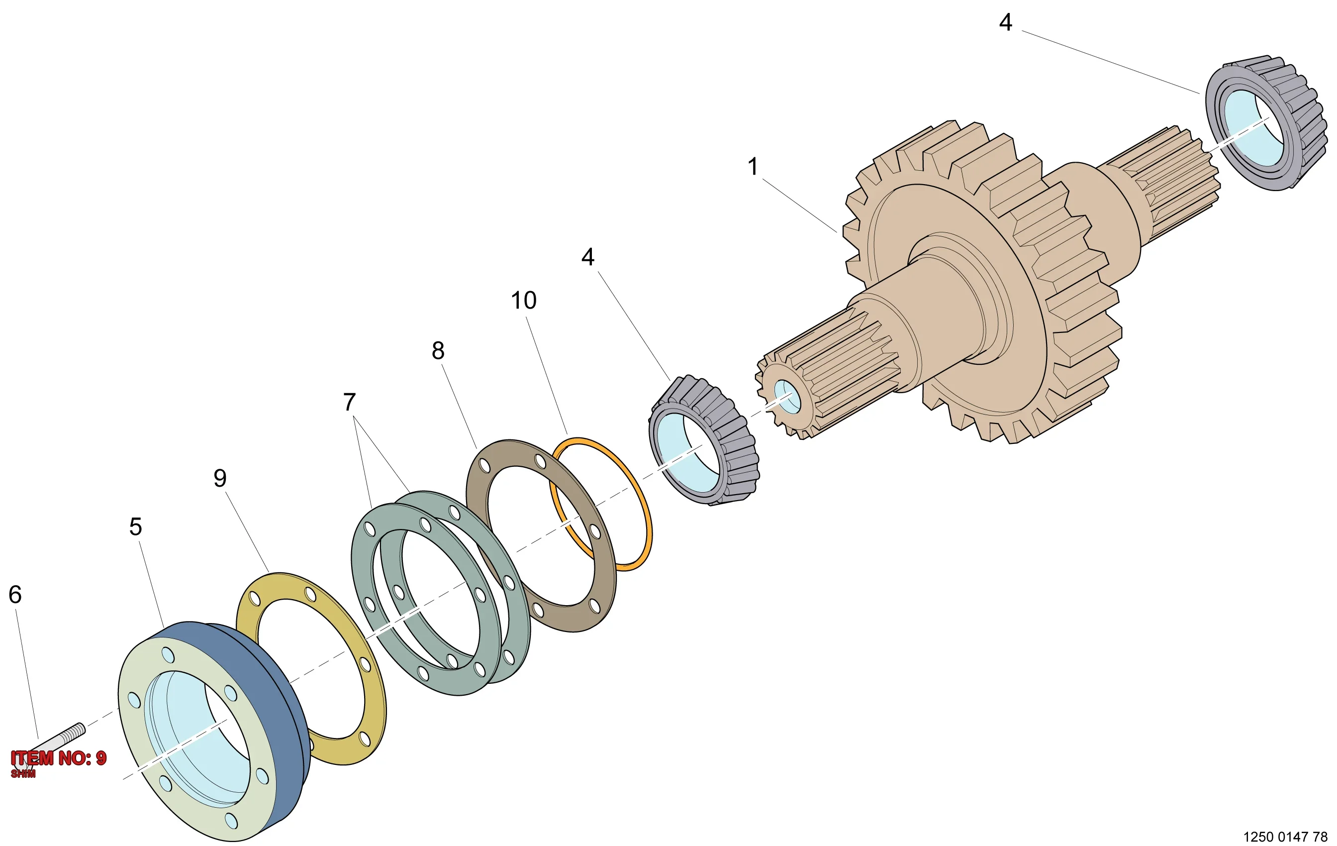 5541 4010 00 SHIM - Technical Drawing