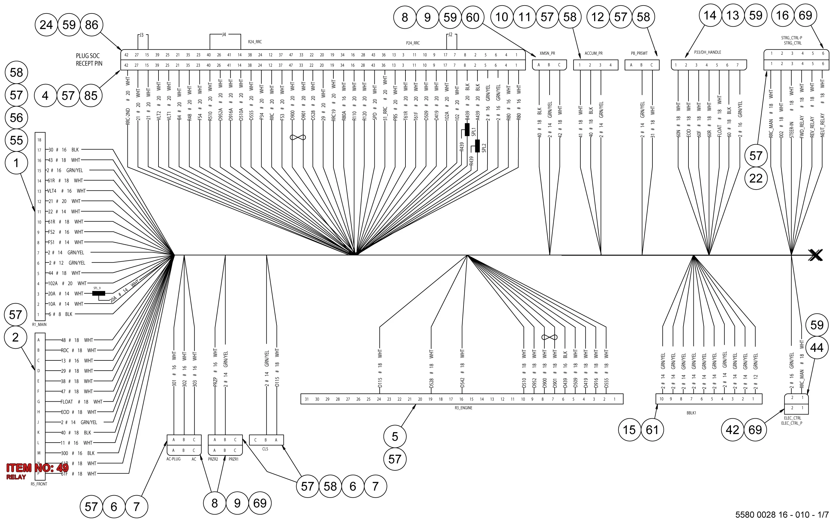 5541 4038 00 RELAY - Technical Drawing