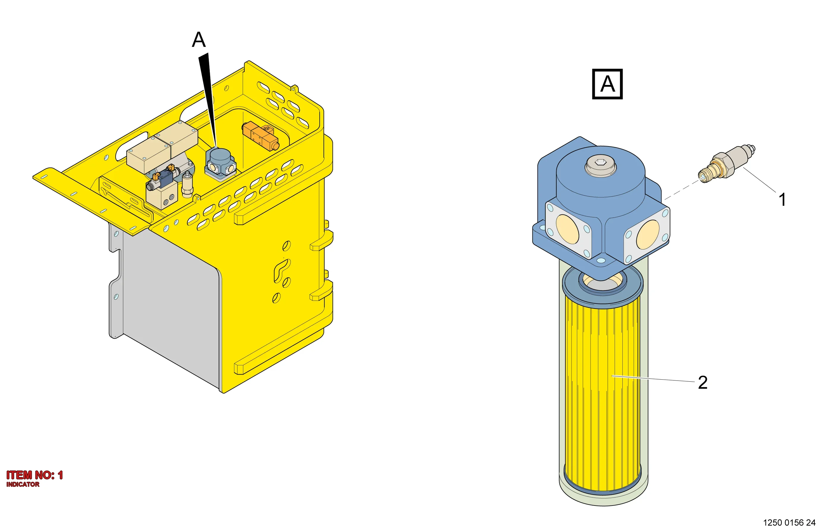 5541 4134 00 INDICATOR - Technical Drawing