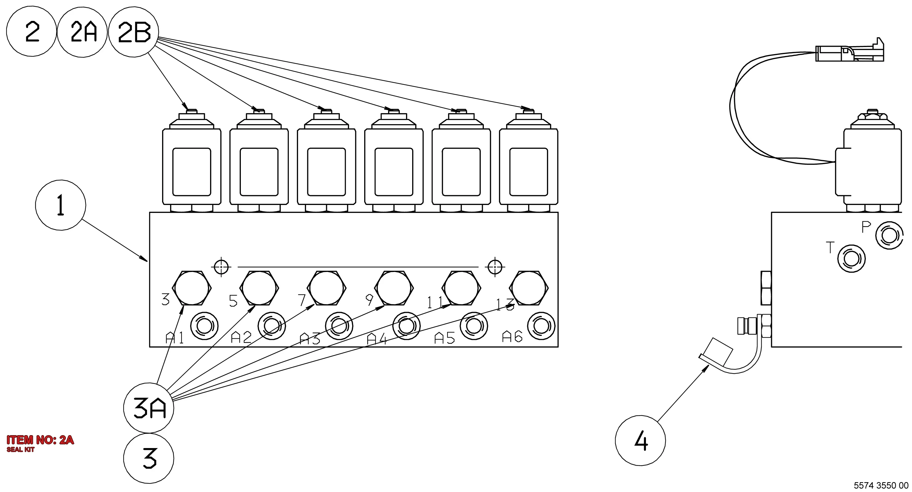 5541 4367 00 SEAL KIT - Technical Drawing