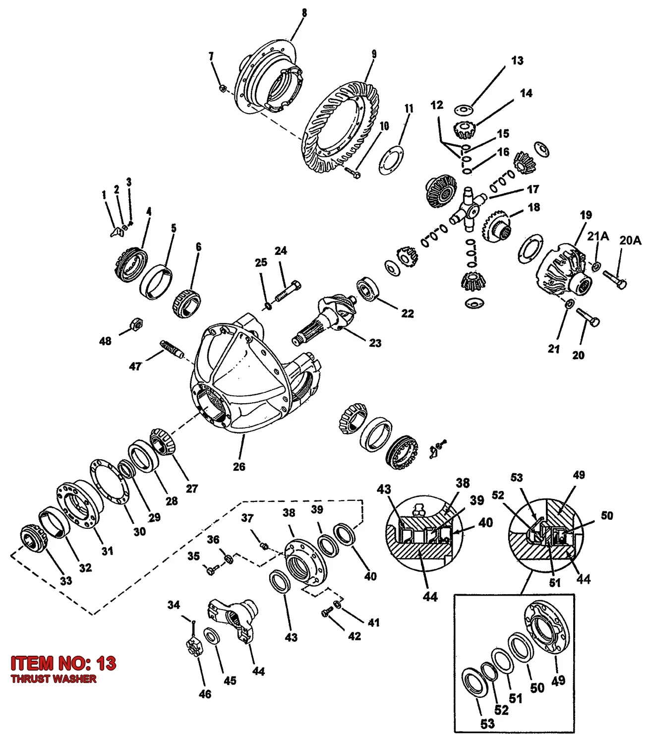 5541 4732 00 THRUST WASHER - Technical Drawing