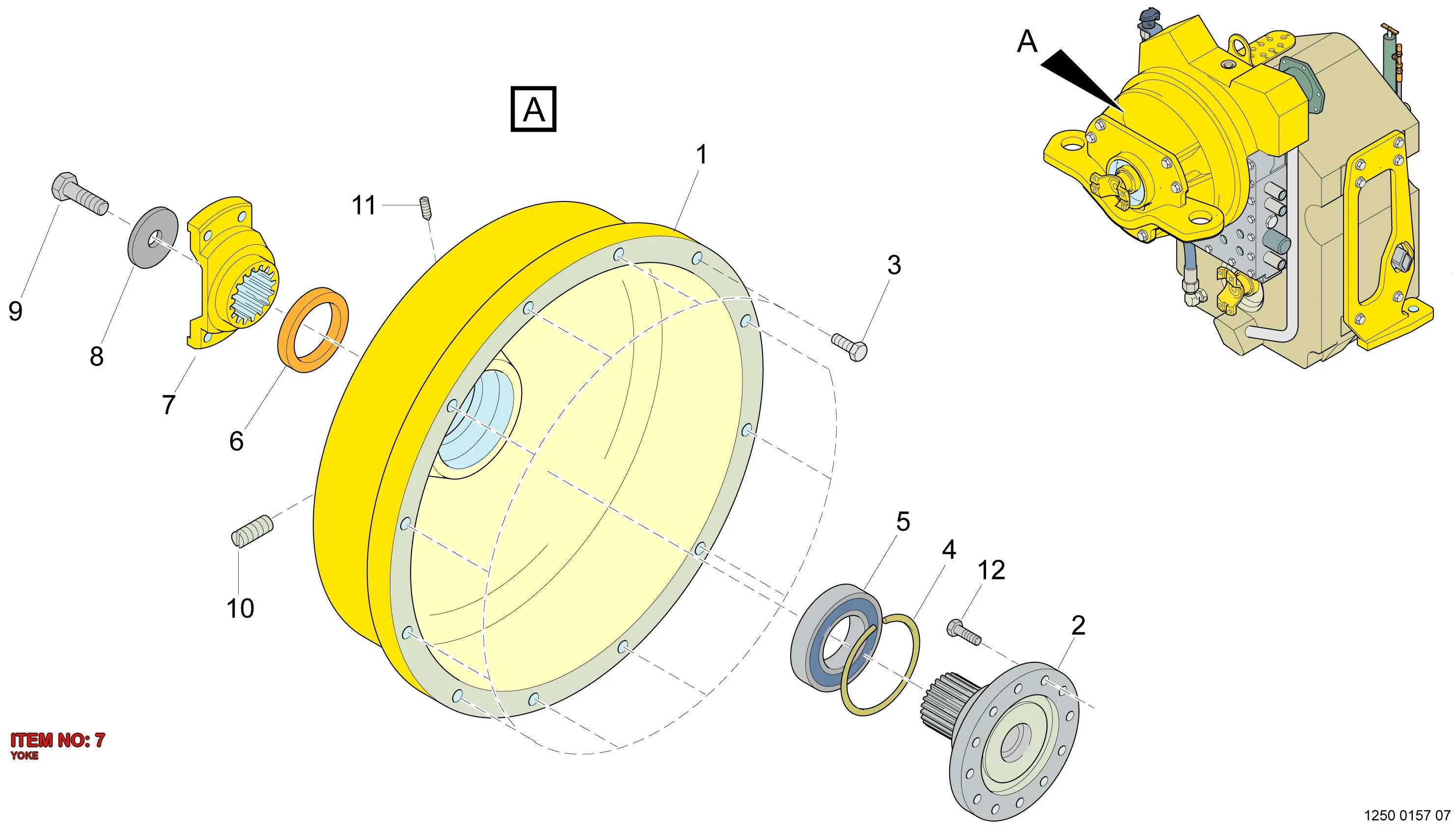 5541 4899 00 YOKE - Technical Drawing