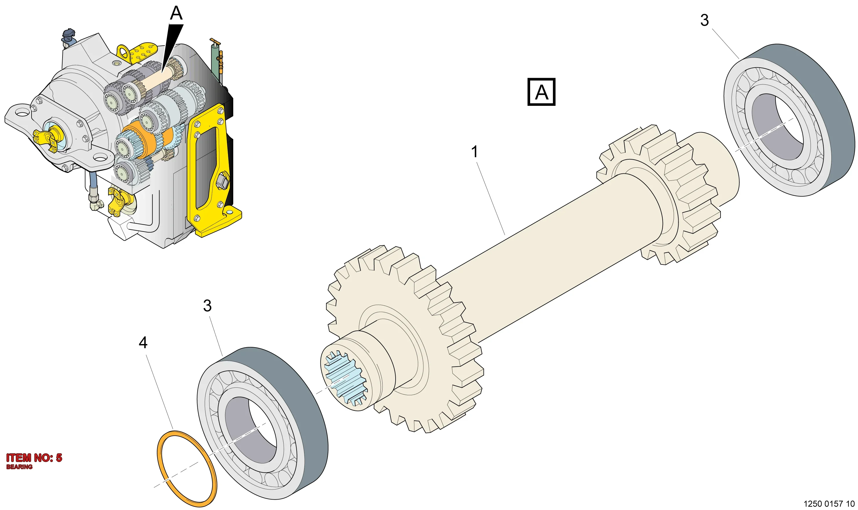 5541 5016 00 BEARING - Technical Drawing