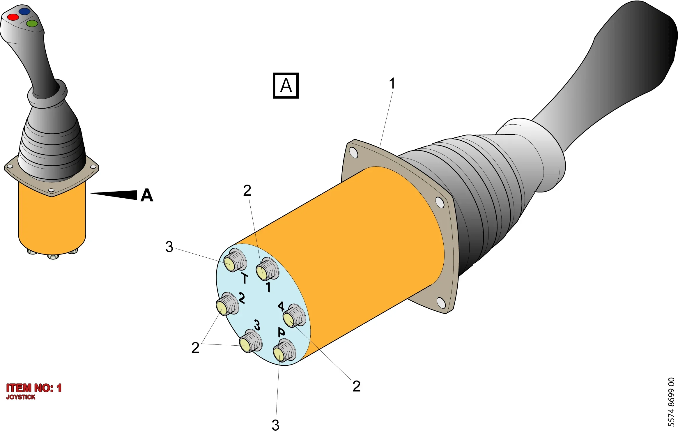 5541 7639 00 JOYSTICK - Technical Drawing