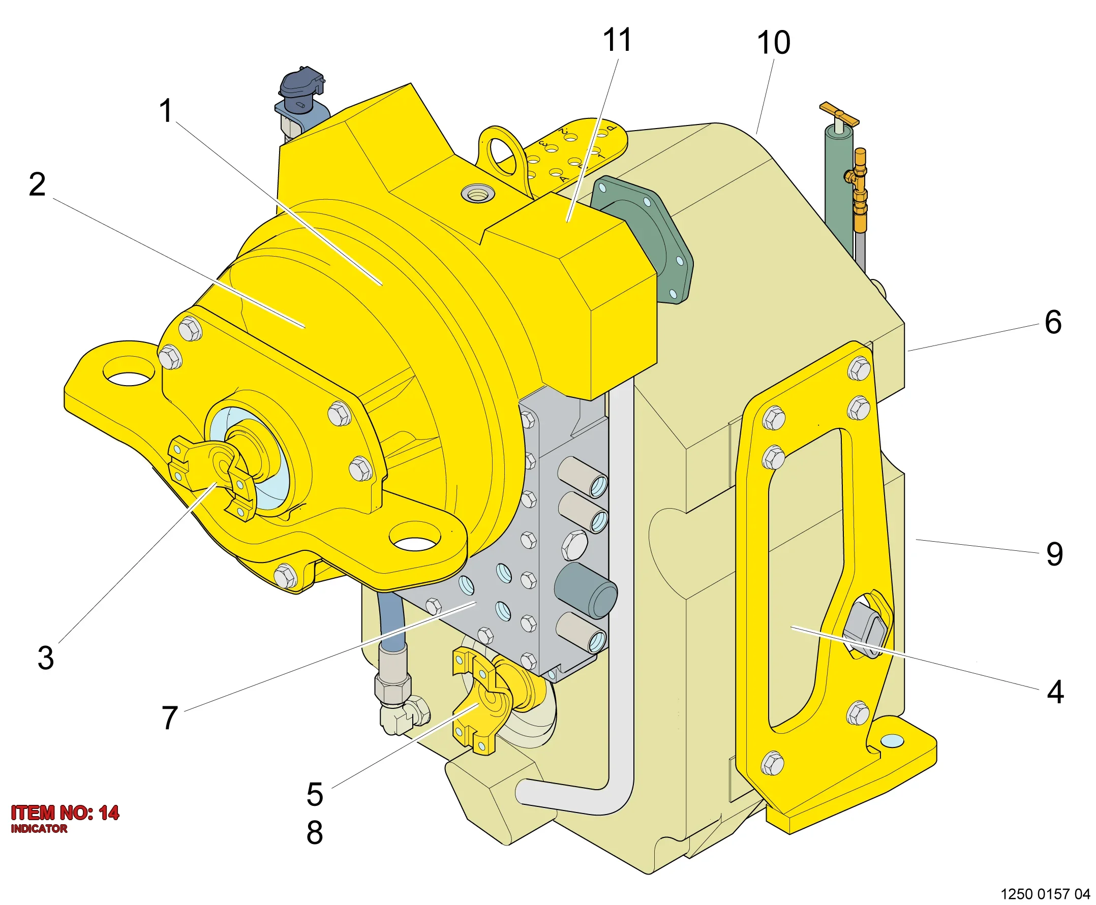 5541 8700 00 INDICATOR - Technical Drawing