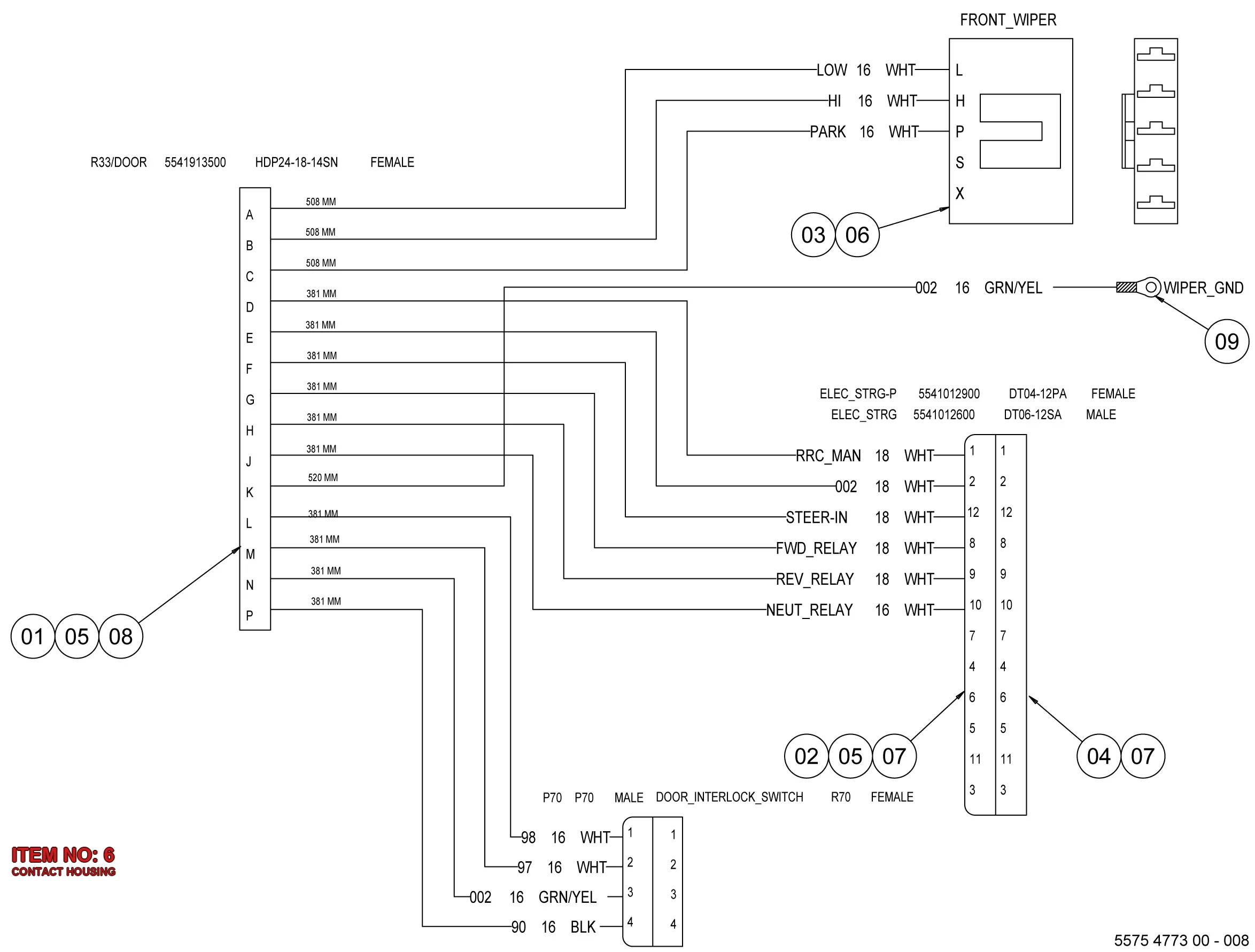 5541 8917 00 CONTACT HOUSING - Technical Drawing