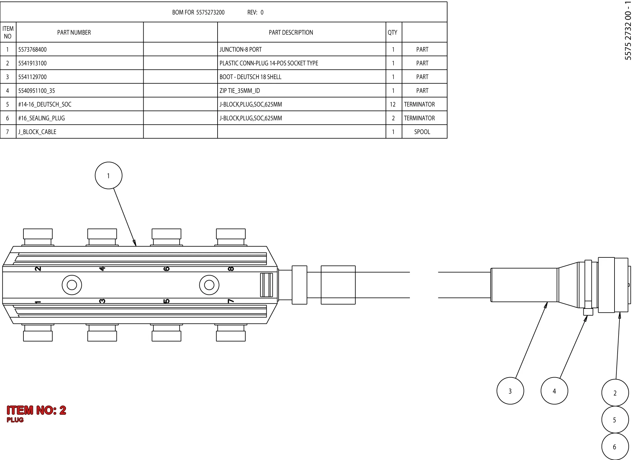 5541 9131 00 PLUG - Technical Drawing