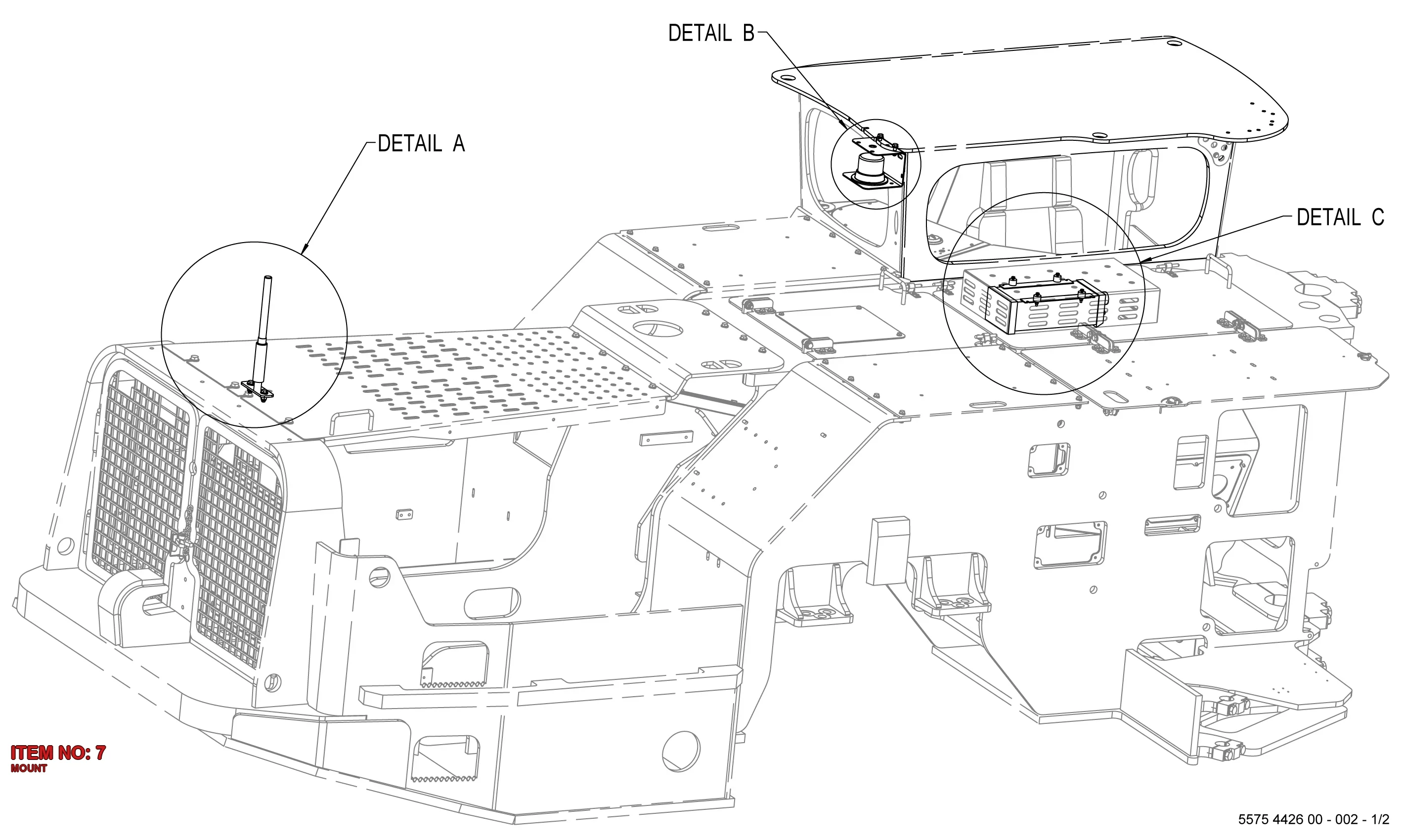5541 9299 00 MOUNT - Technical Drawing