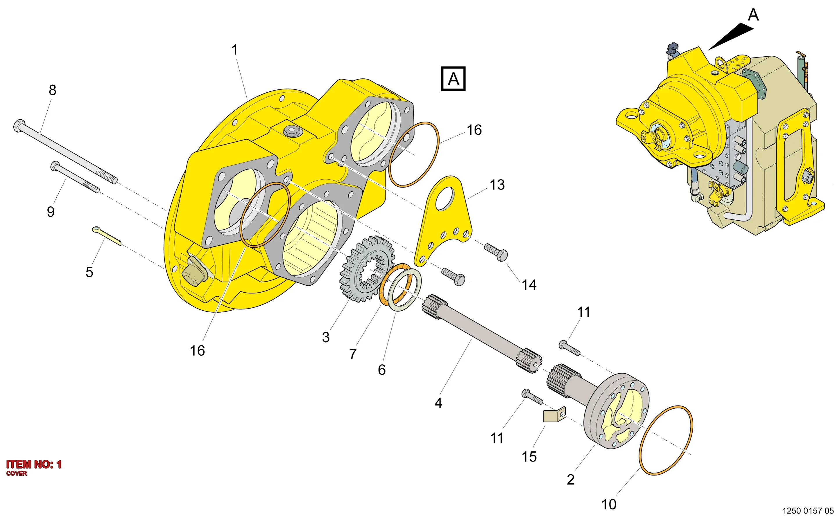5542 0102 00 COVER - Technical Drawing