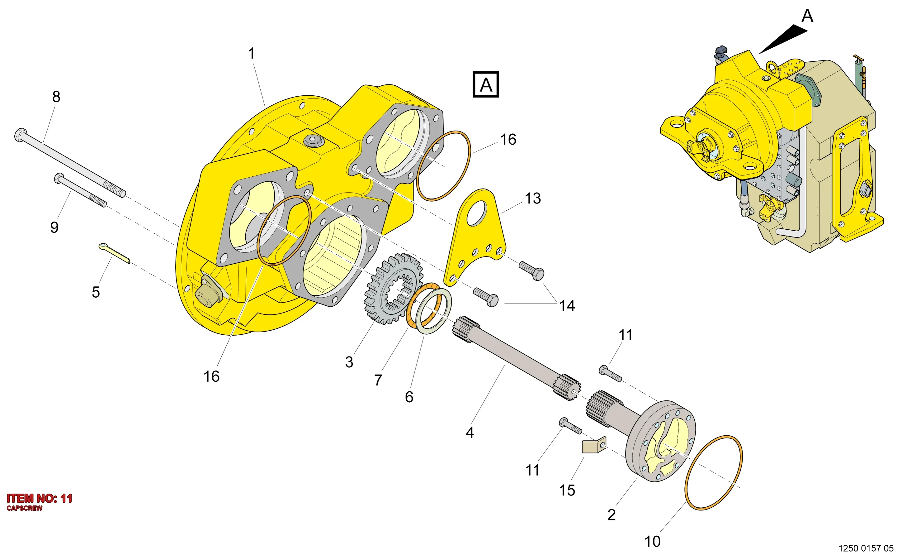 5542 0105 00 CAPSCREW - Technical Drawing