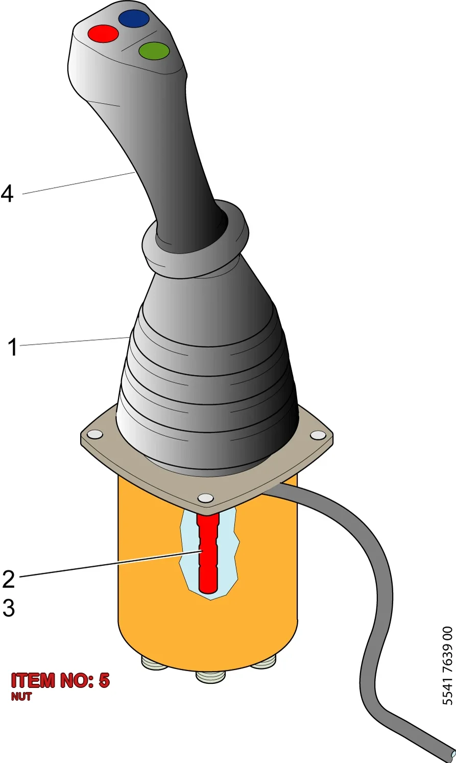 5542 0321 00 NUT - Technical Drawing