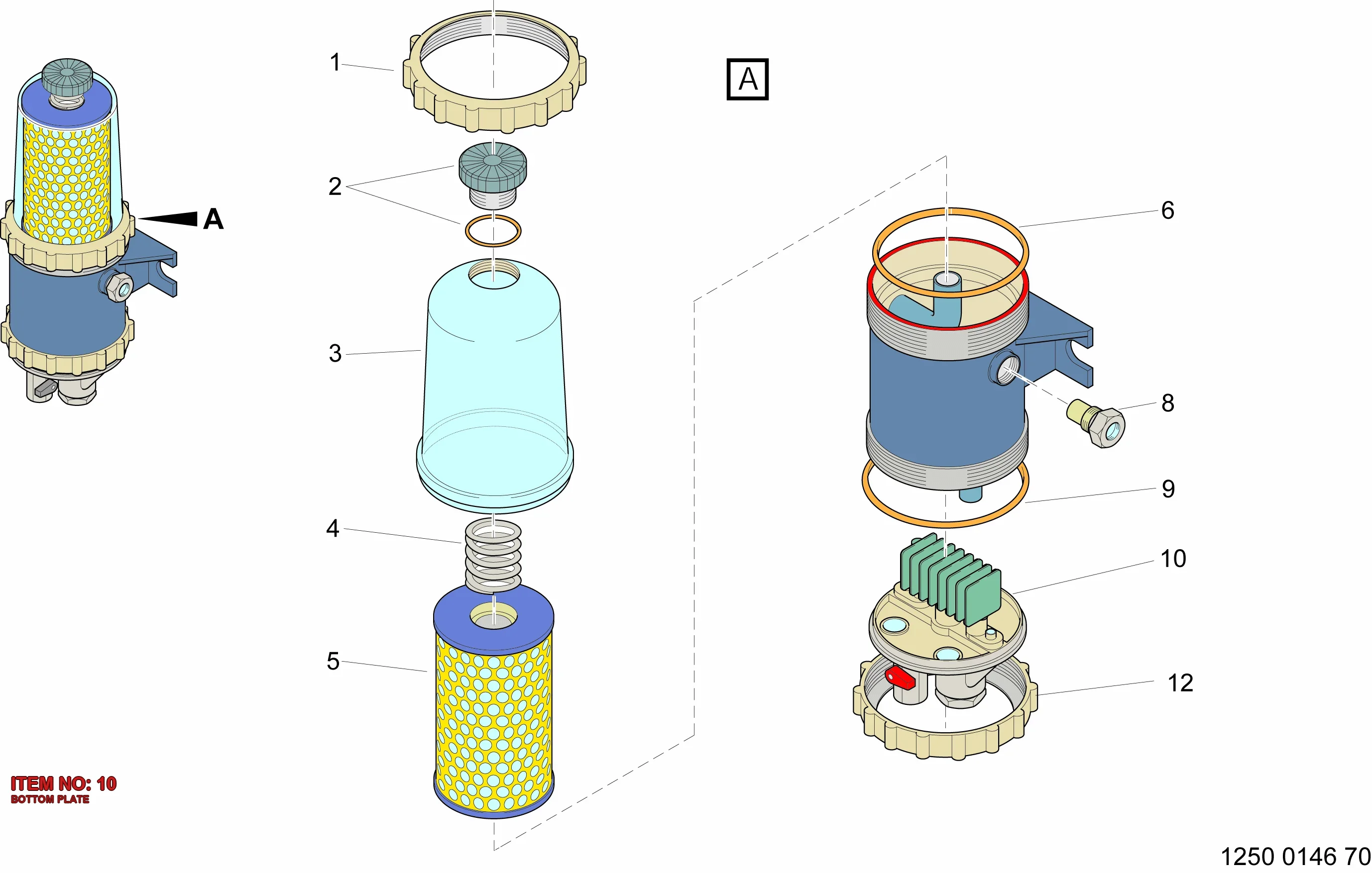 5542 0697 00 BOTTOM PLATE - Technical Drawing
