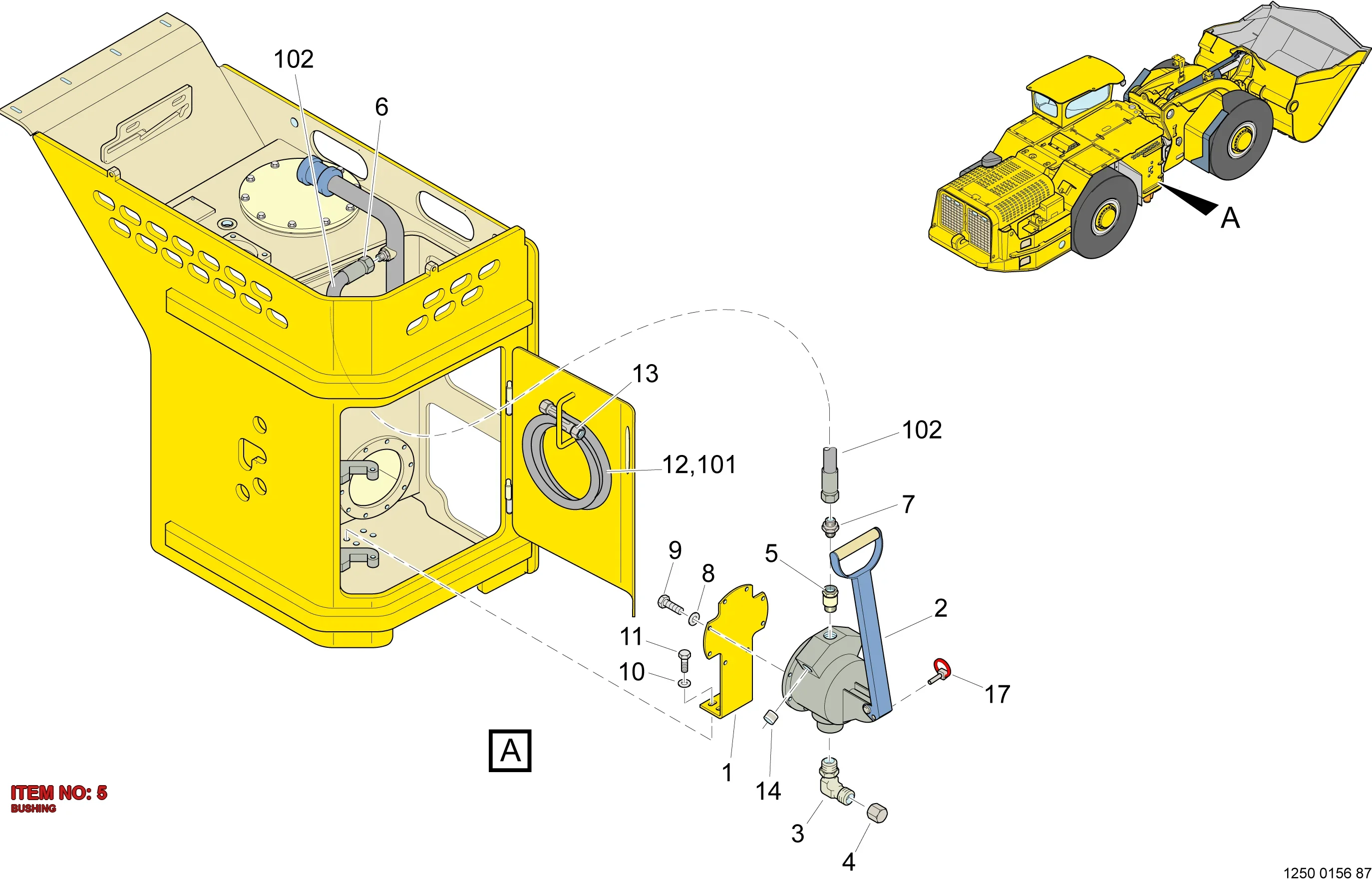 5571 6936 00 BUSHING - Technical Drawing