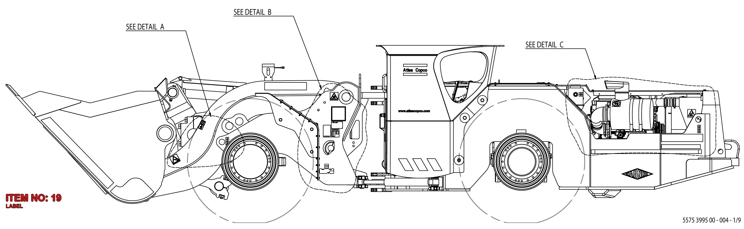 5572 2791 00 LABEL - Technical Drawing