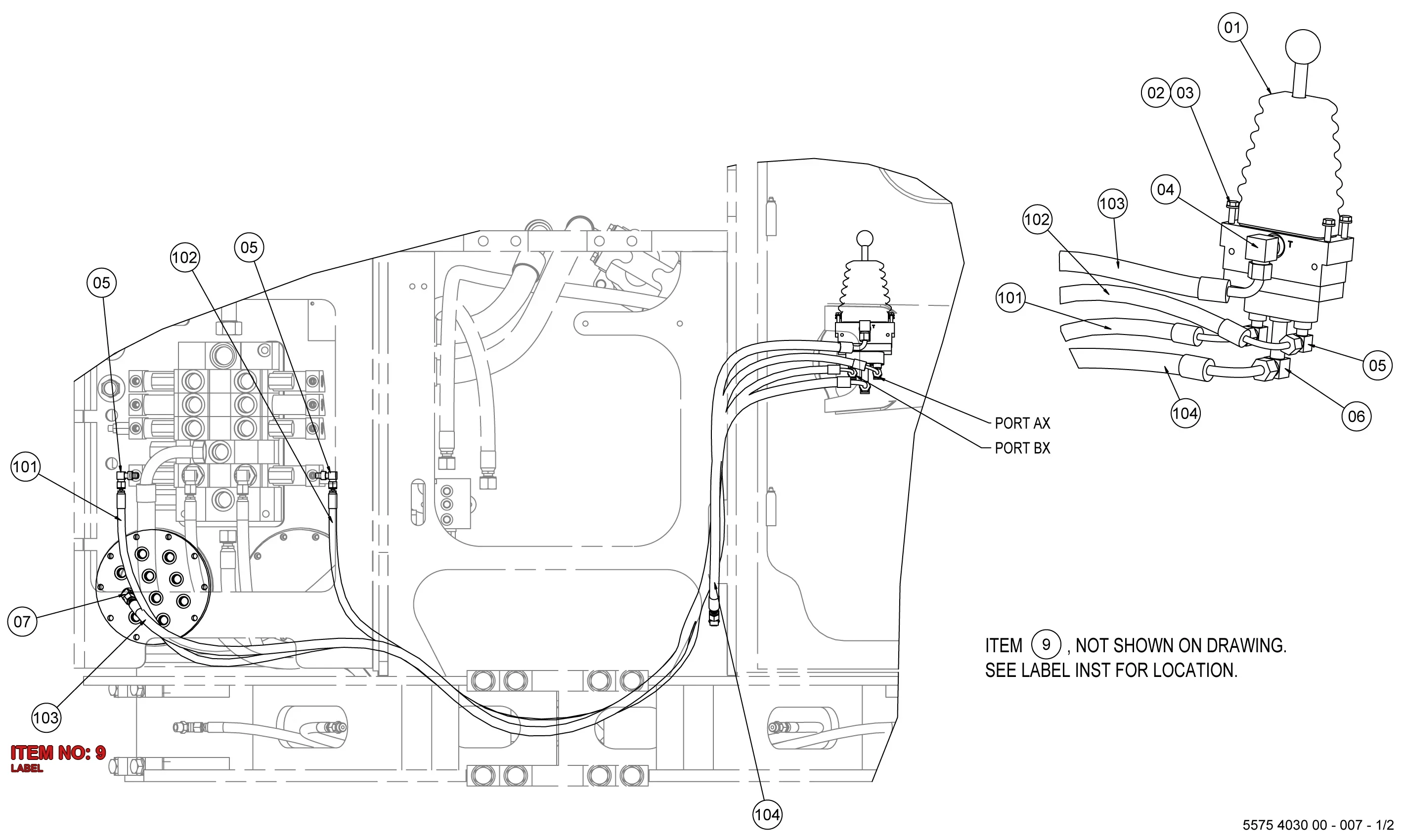 5572 2793 00 LABEL - Technical Drawing