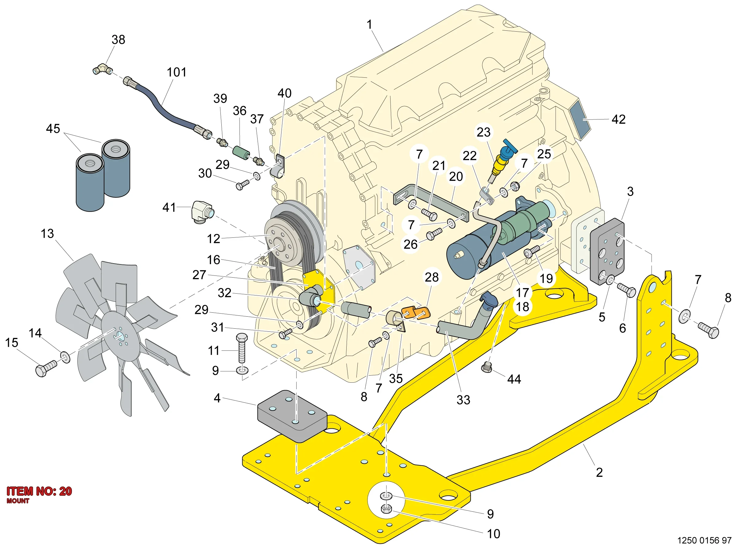 5573 4018 00 MOUNT - Technical Drawing