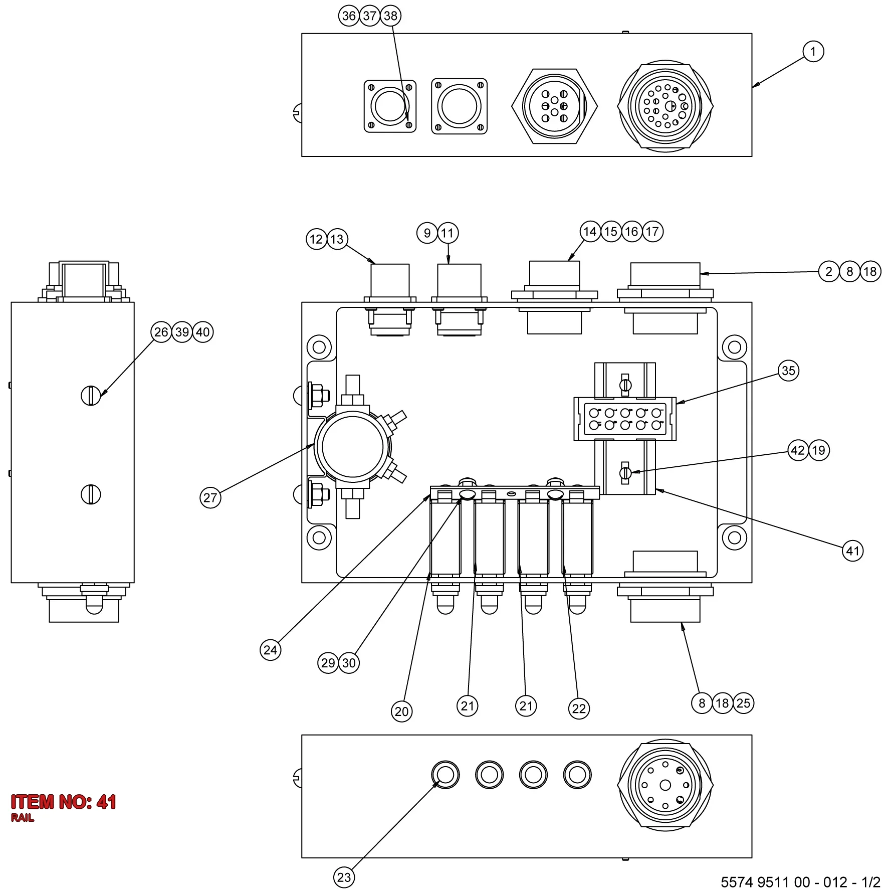 5573 4712 00 RAIL - Technical Drawing