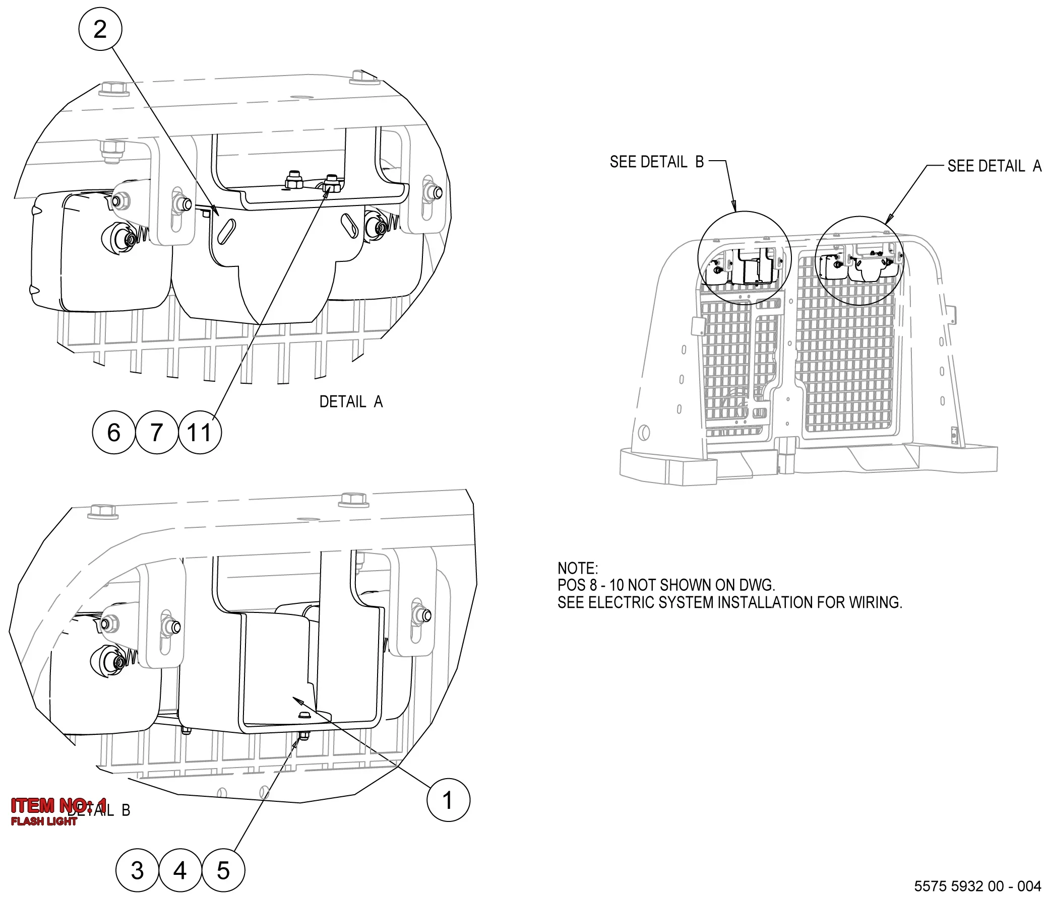 5574 3389 00 FLASH LIGHT - Technical Drawing