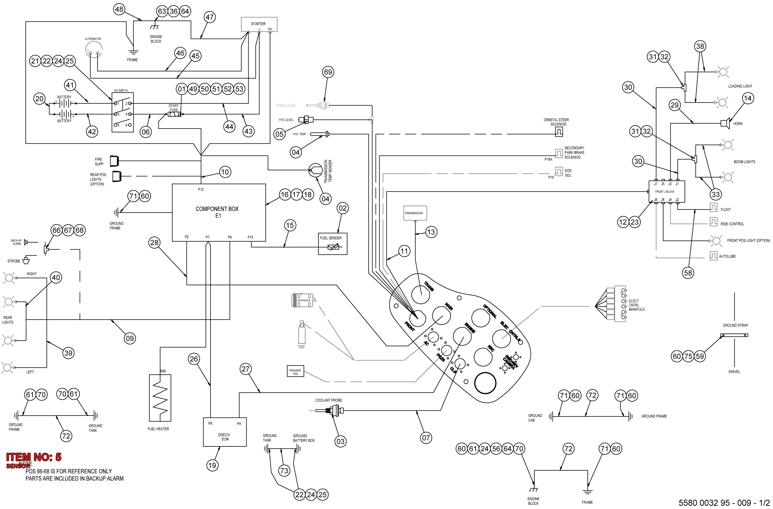 5574 9103 00 SENSOR - Technical Drawing