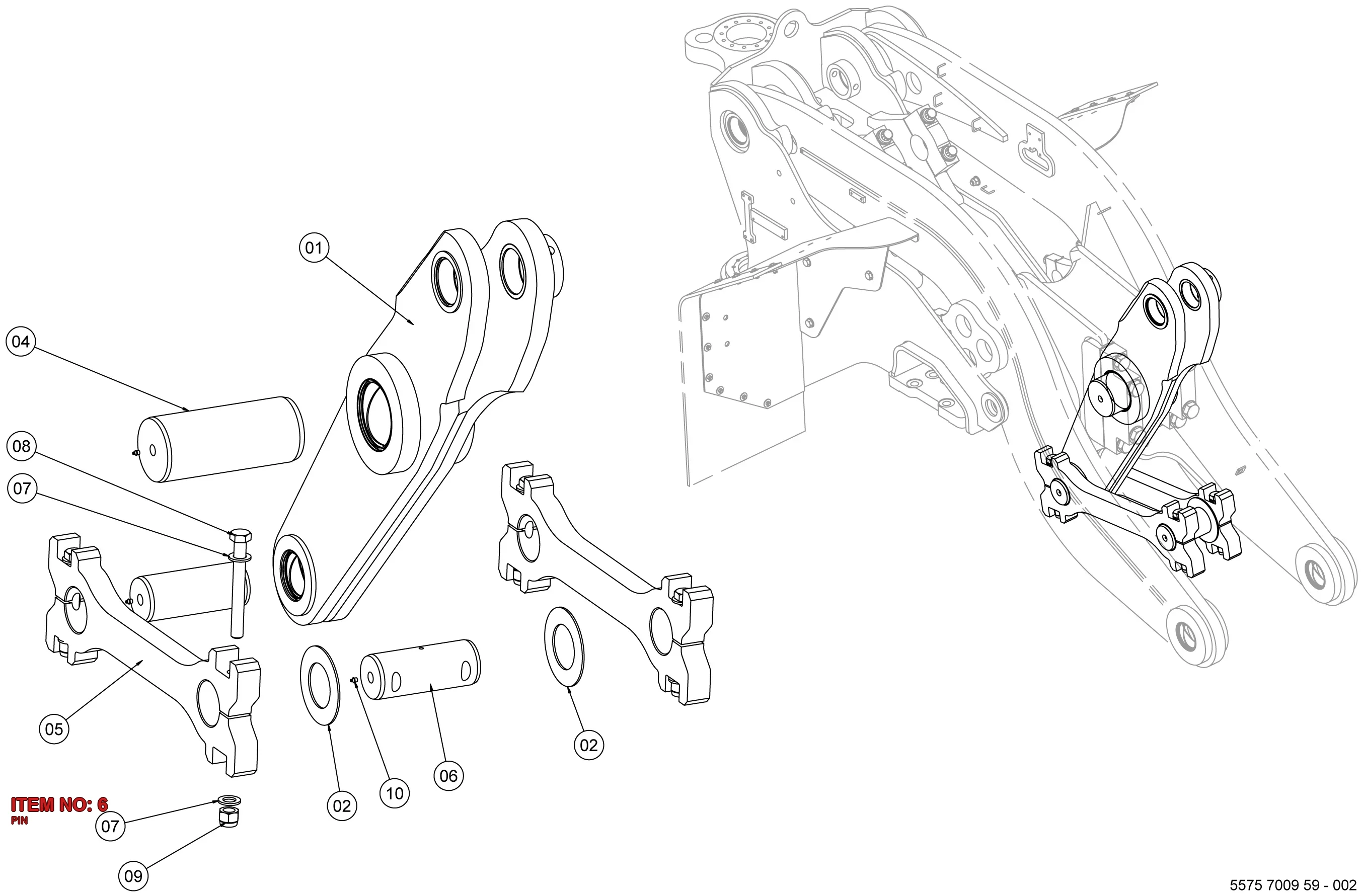 5575 0459 00 PIN - Technical Drawing