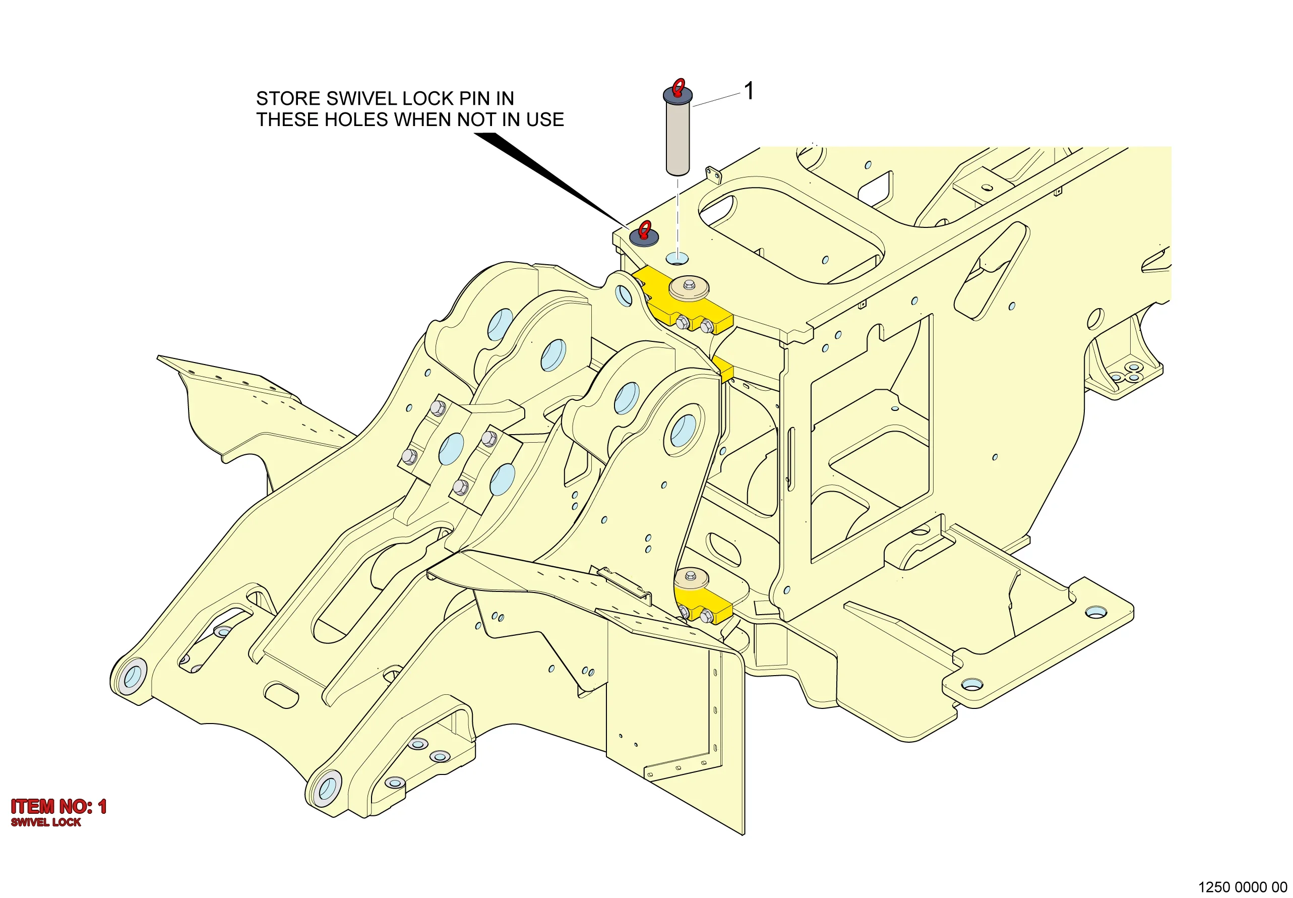 5575 3397 00 SWIVEL LOCK - Technical Drawing
