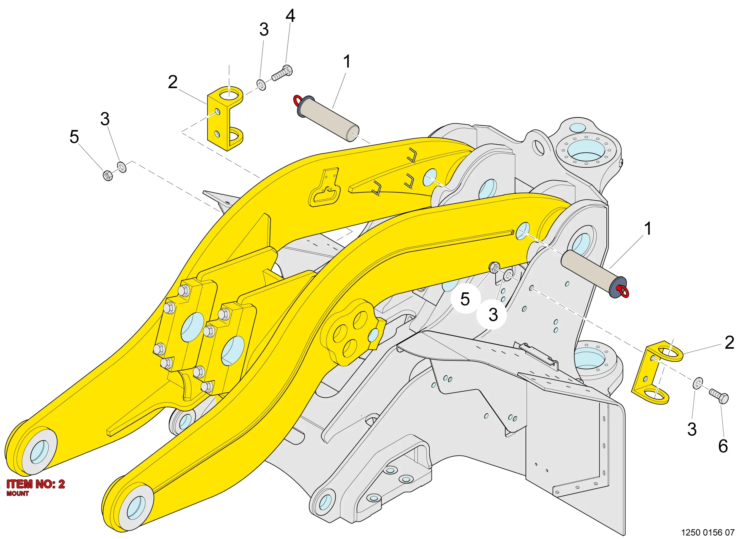5575 4134 00 MOUNT - Technical Drawing