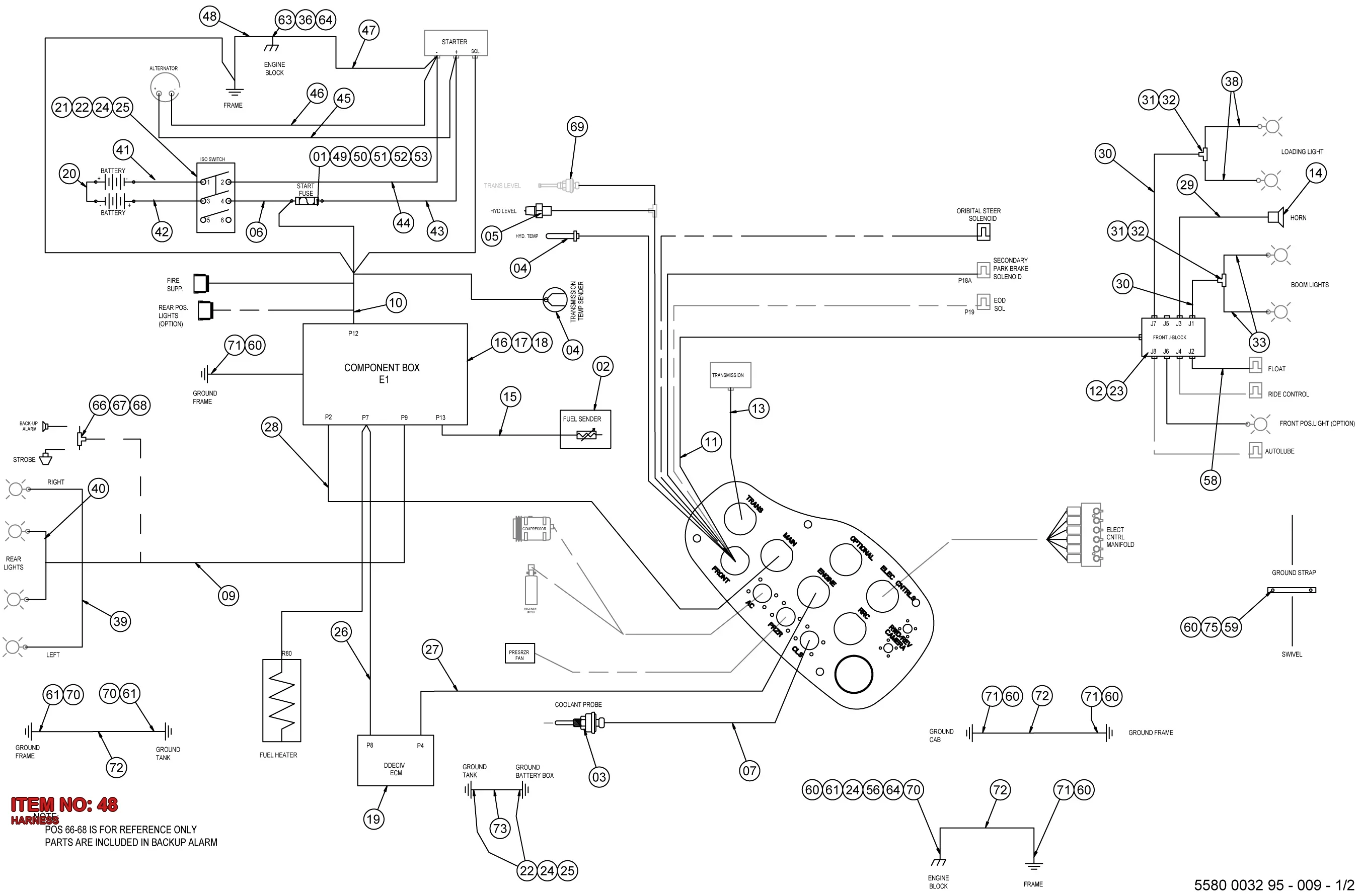 5575 4408 00 HARNESS - Technical Drawing