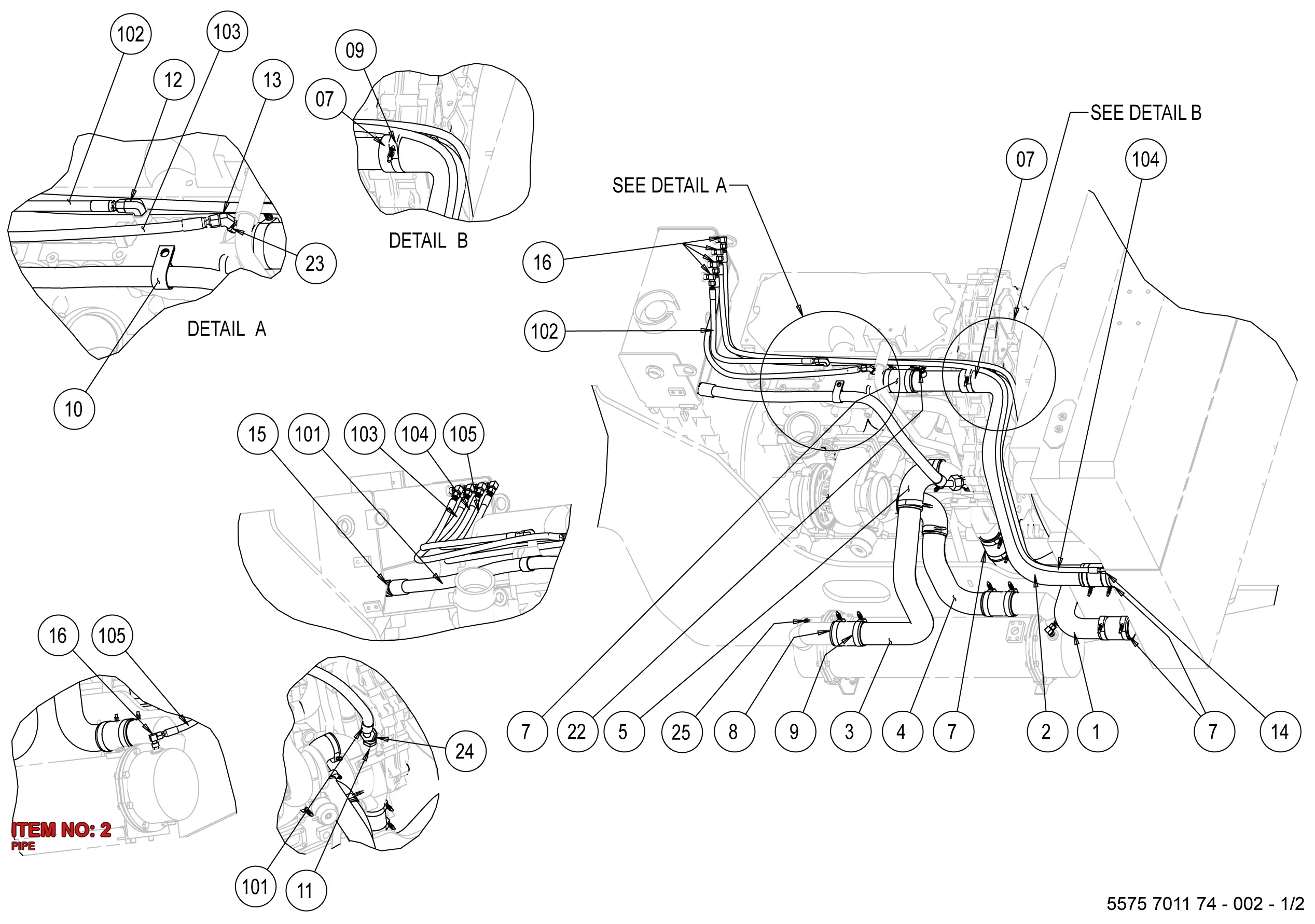 5575 5656 00 PIPE - Technical Drawing