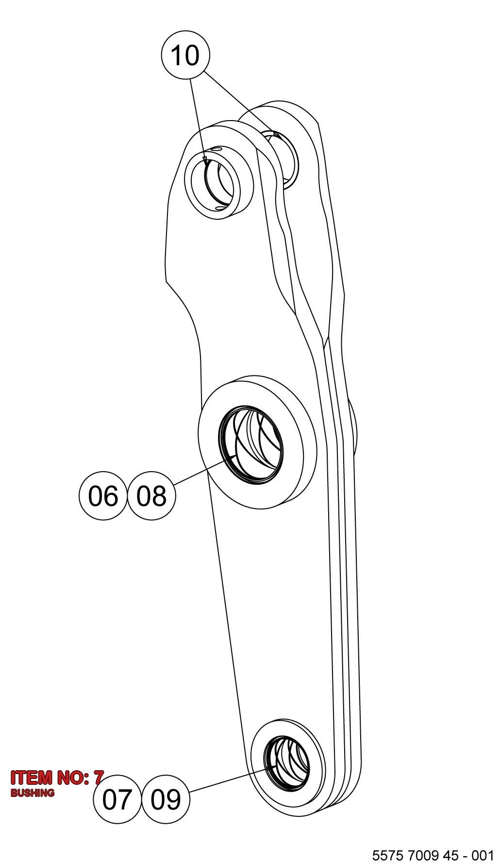 5575 7008 93 BUSHING - Technical Drawing