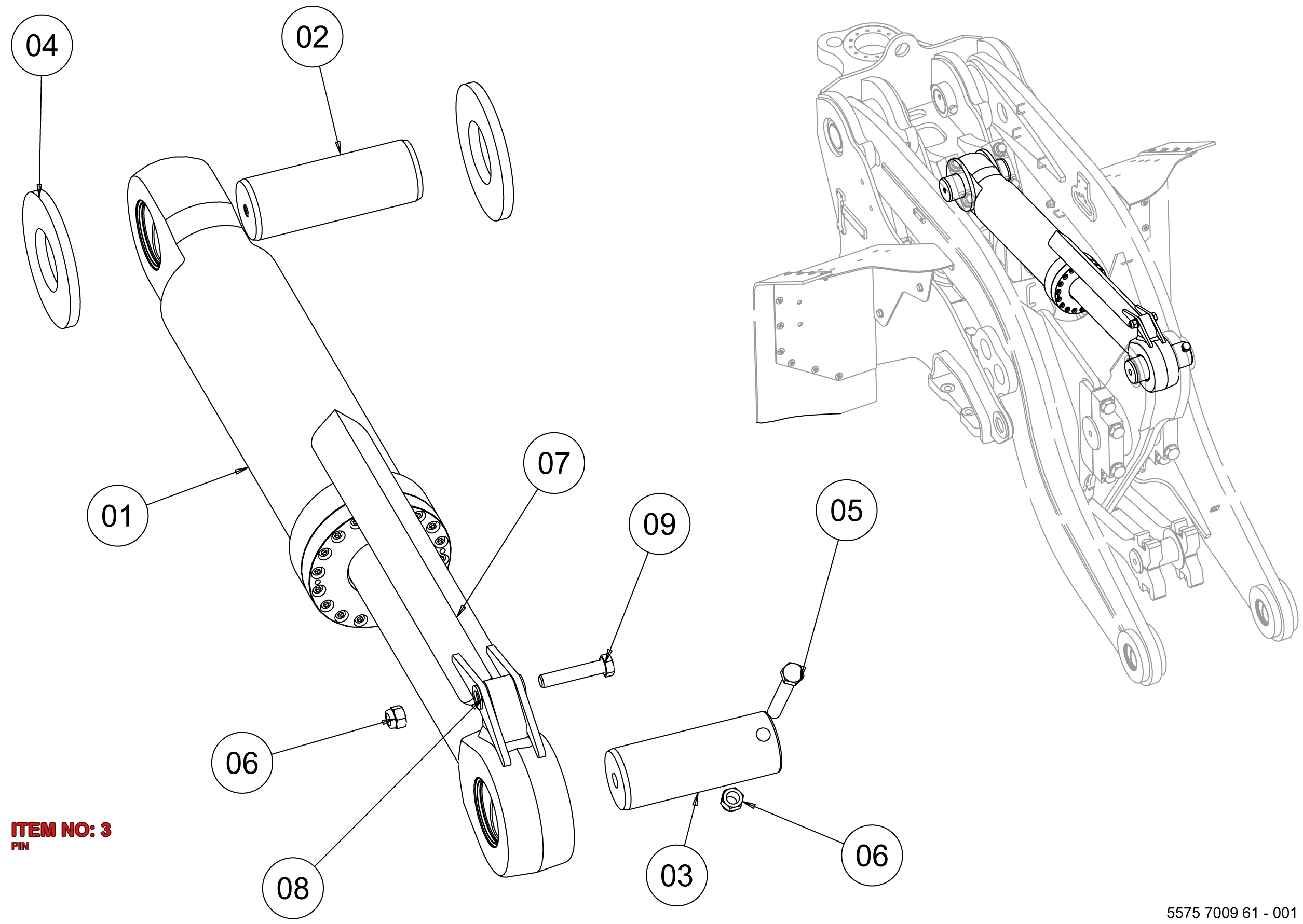 5575 7008 97 PIN - Technical Drawing