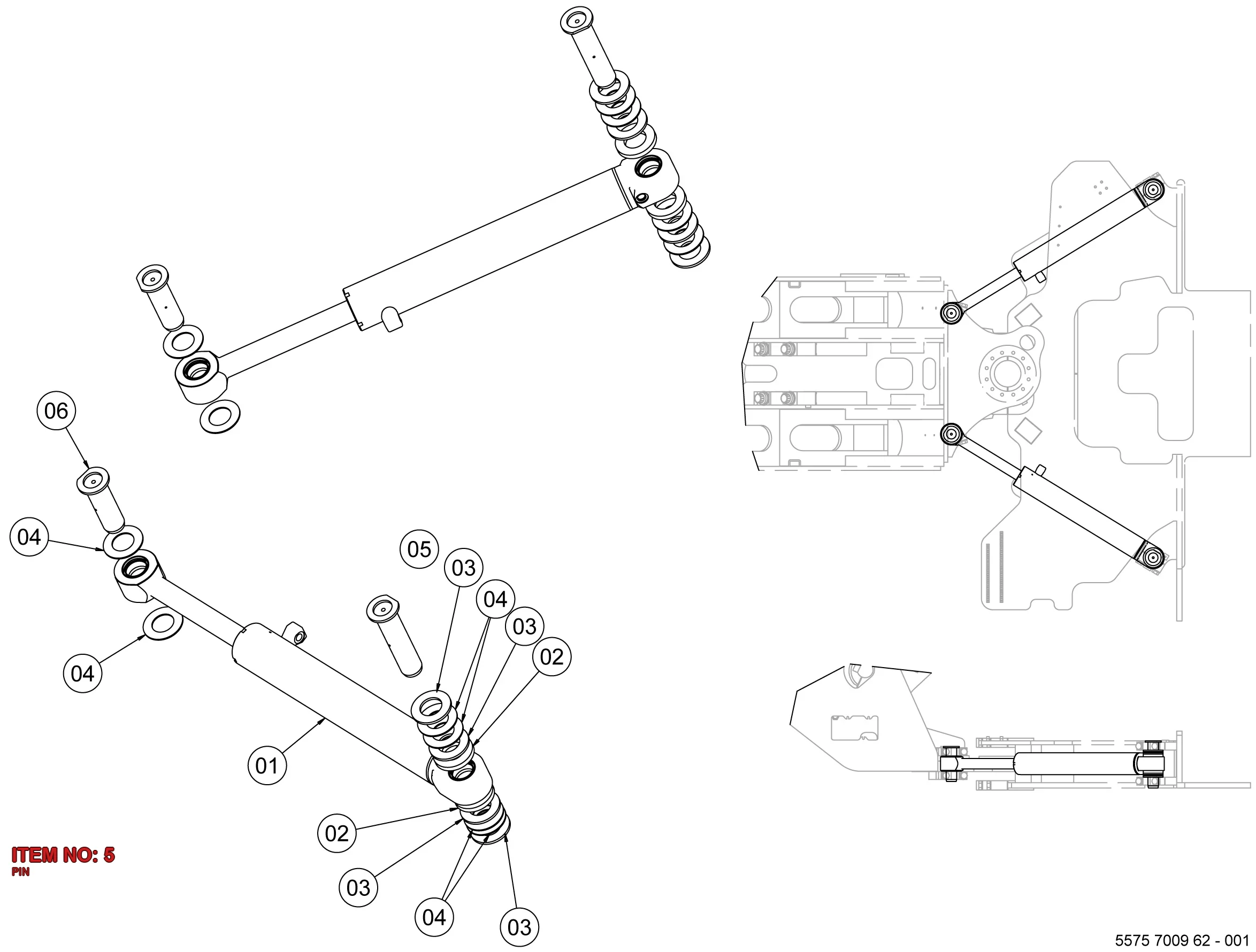 5575 7009 36 PIN - Technical Drawing