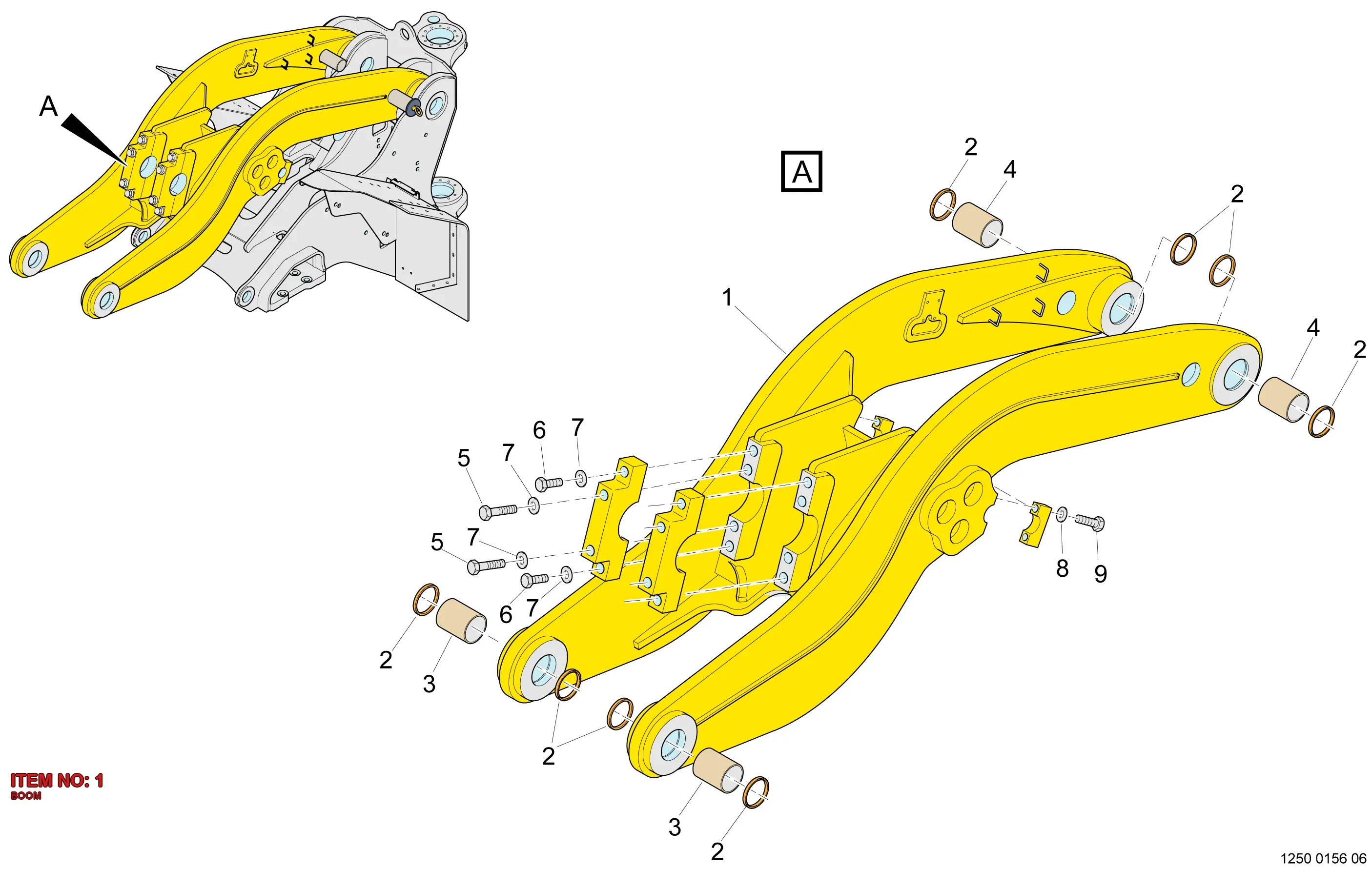 5575 7009 50 BOOM - Technical Drawing