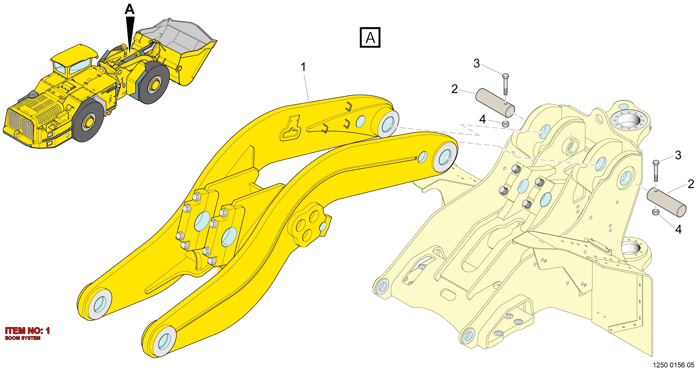 5575 7009 51 BOOM SYSTEM - Technical Drawing