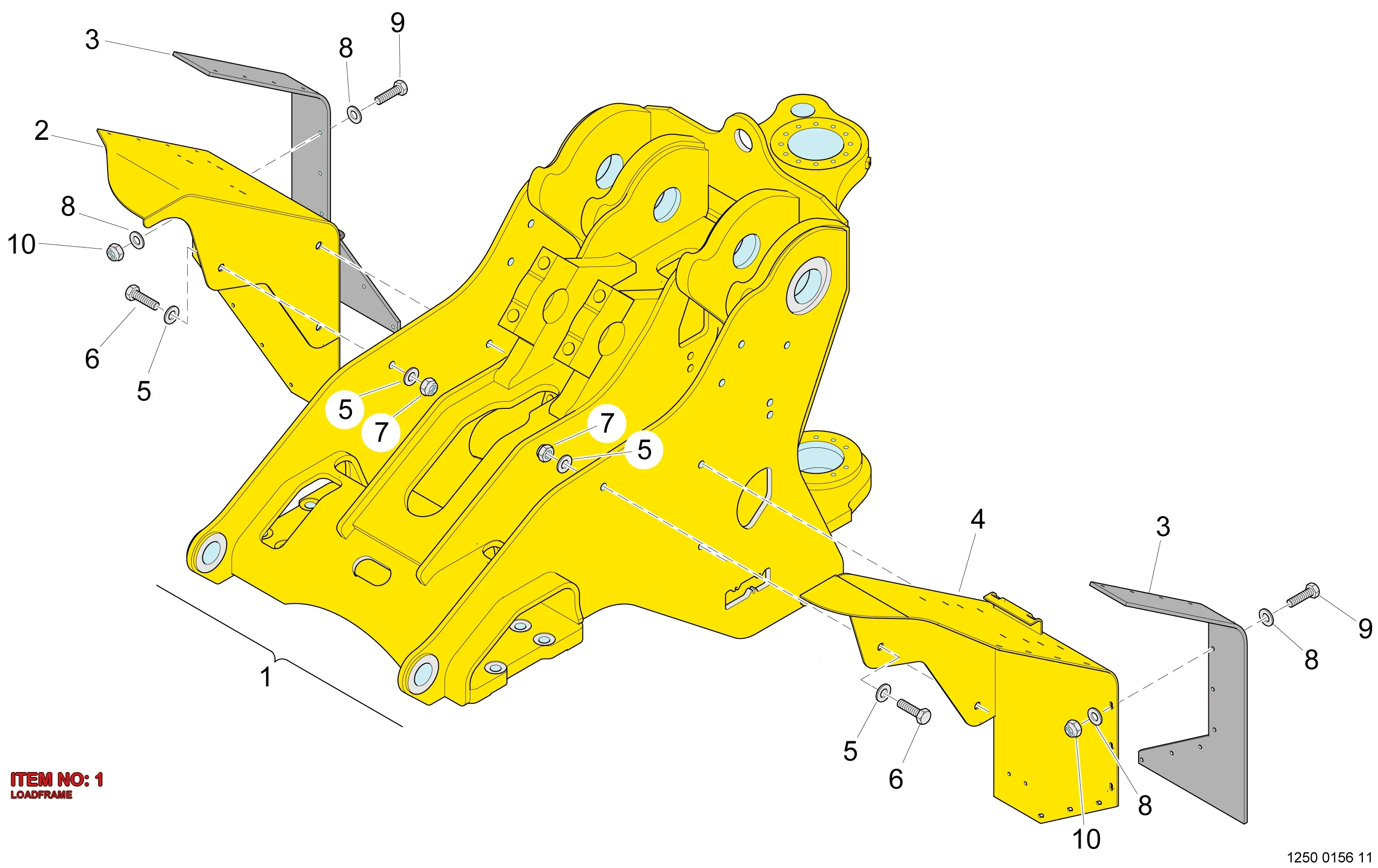 5575 7009 56 LOADFRAME - Technical Drawing