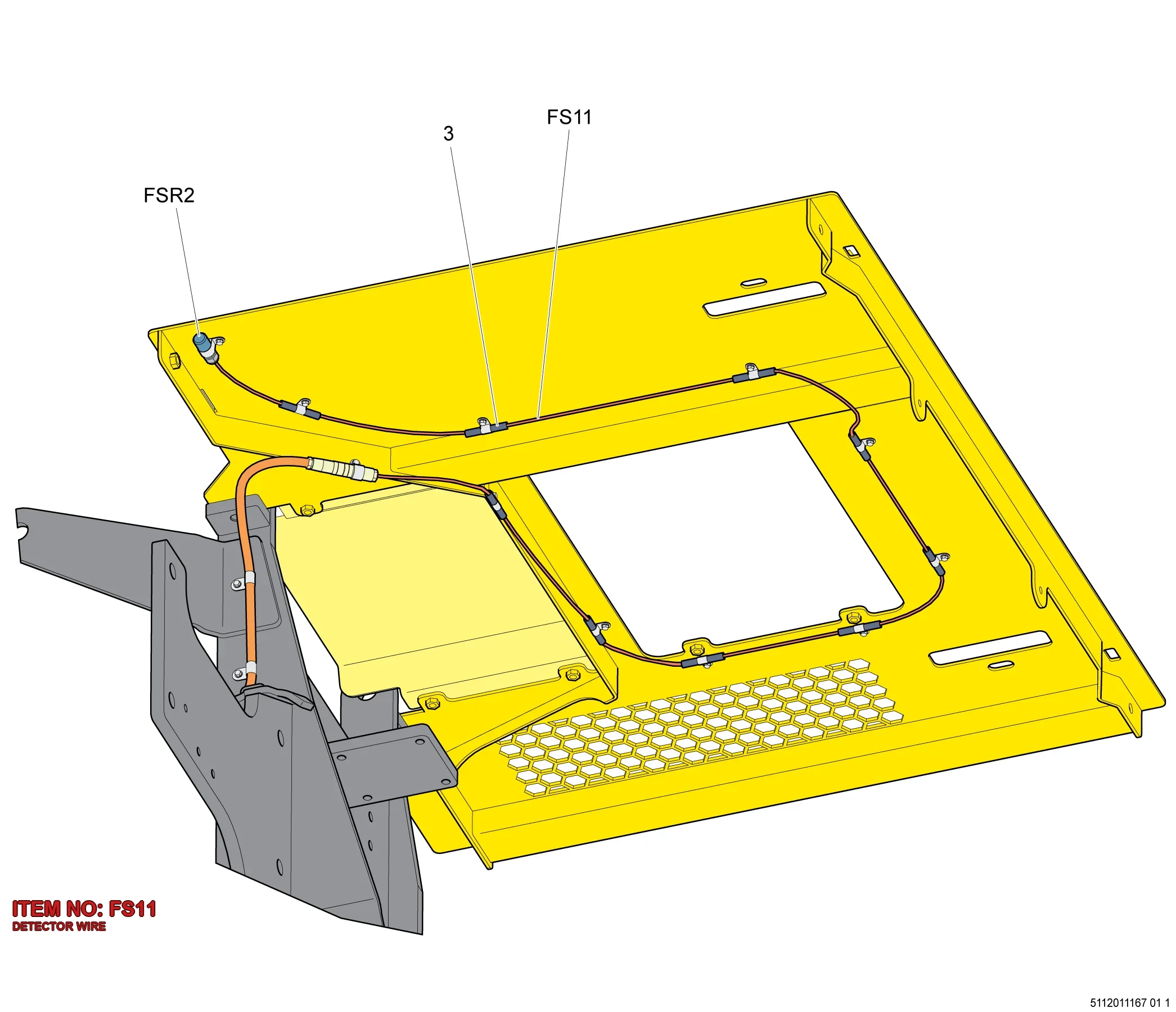 5580 0011 39 DETECTOR WIRE - Technical Drawing