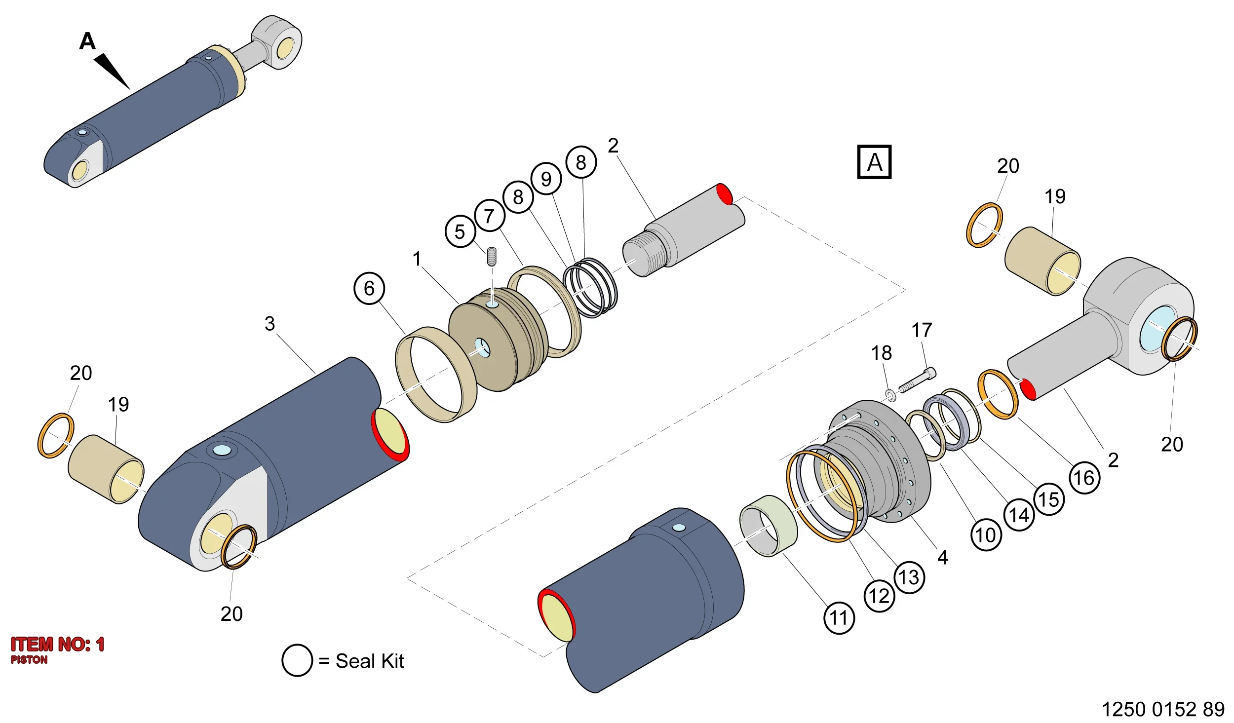 5580 0027 84 PISTON - Technical Drawing