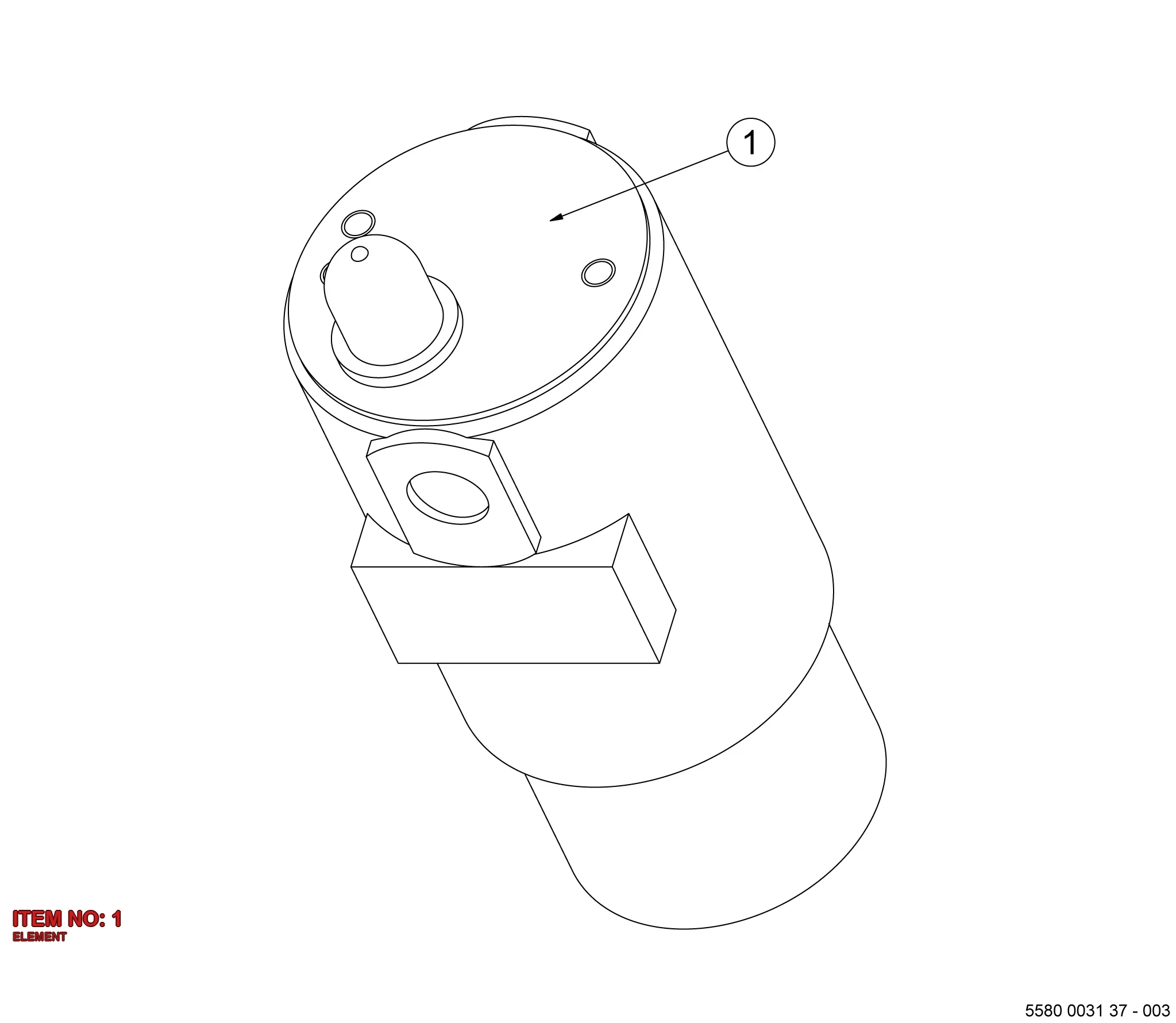 5580 0034 04 ELEMENT - Technical Drawing